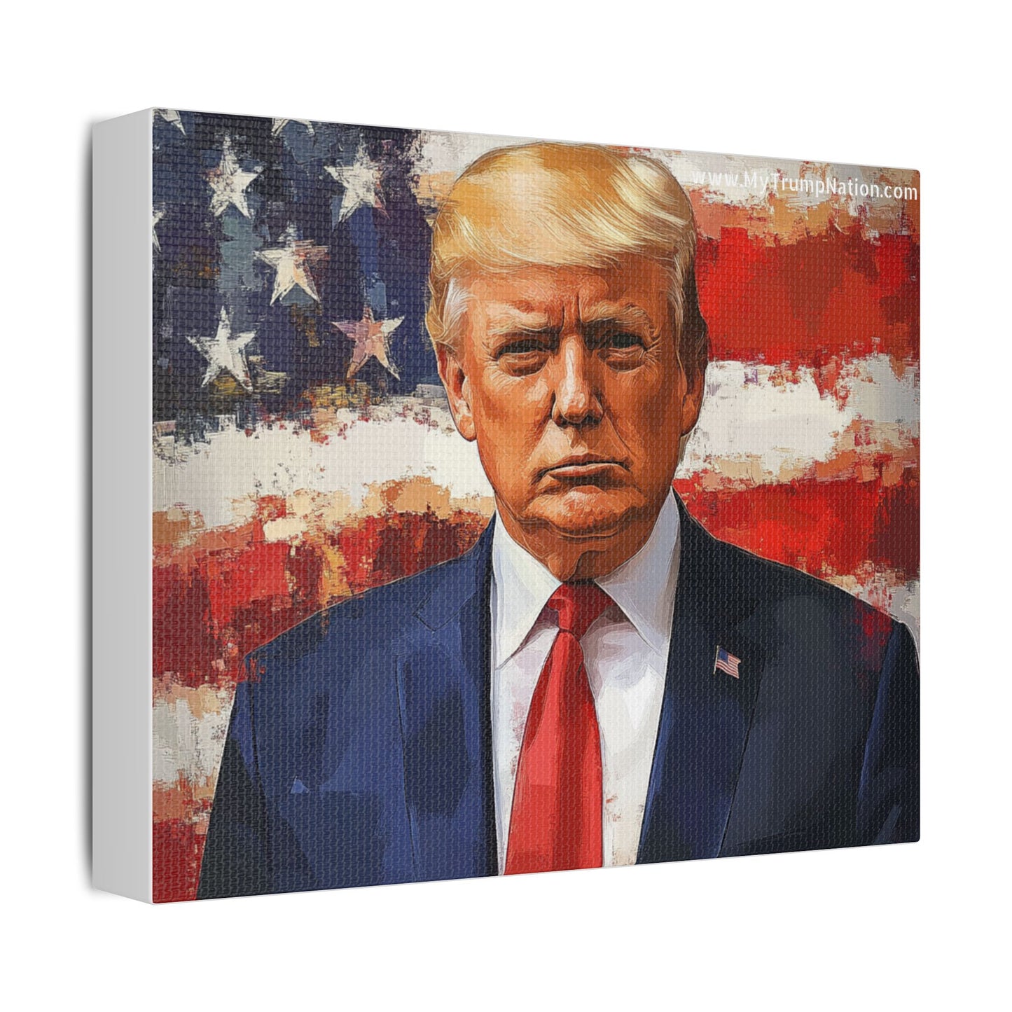 Donald Trump Patriotic Canvas Art
