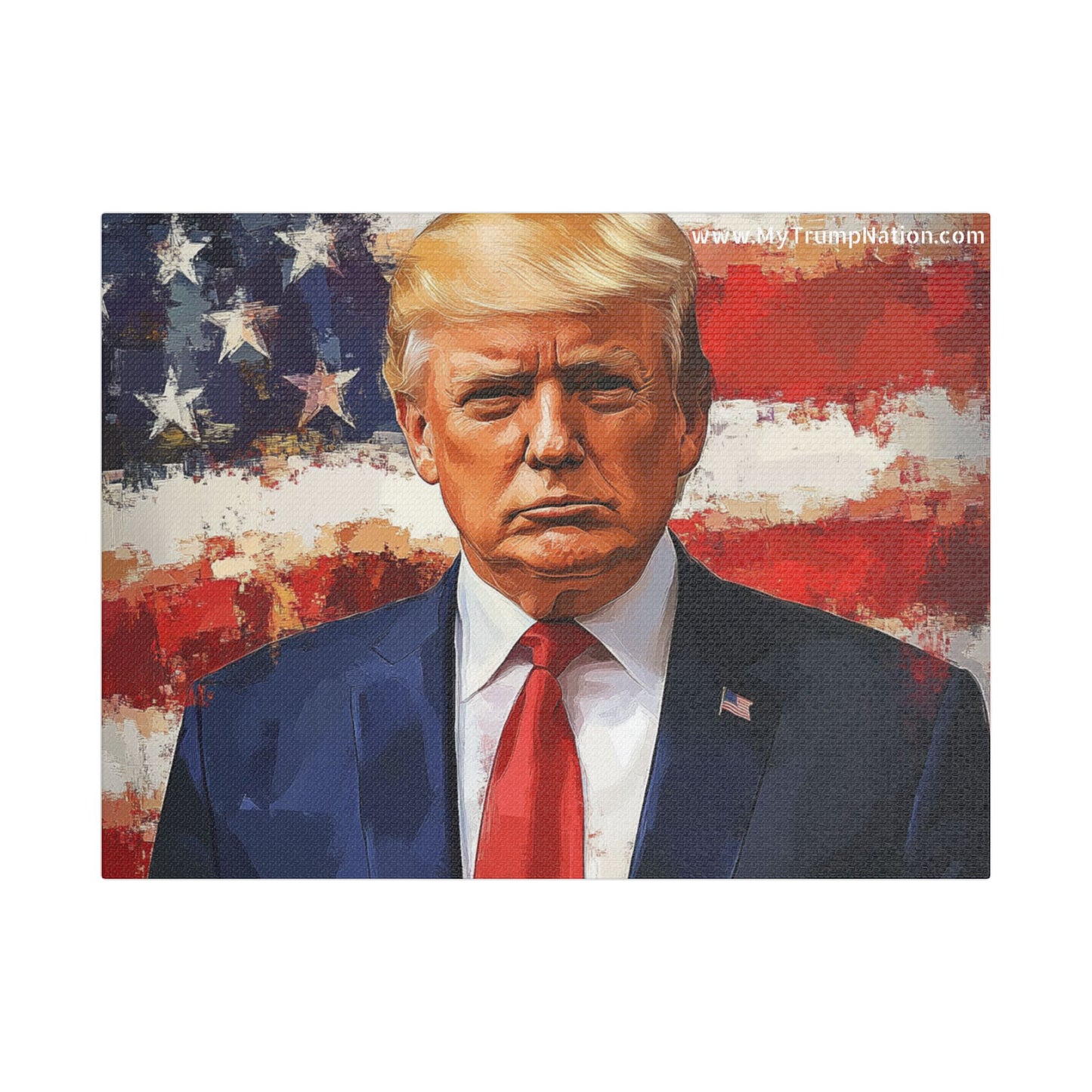 Donald Trump Patriotic Canvas Art