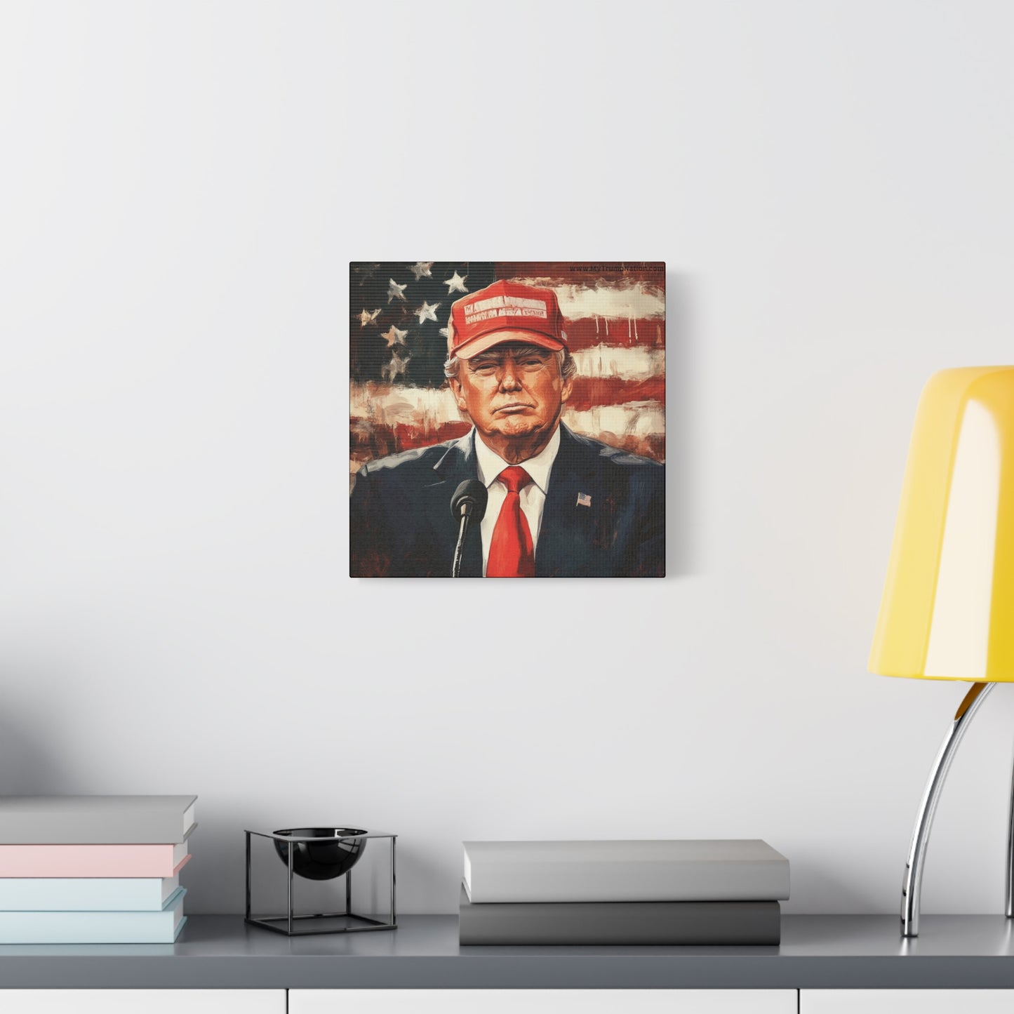 Patriotic Matte Canvas Art - Trump 2024 Wall Decor