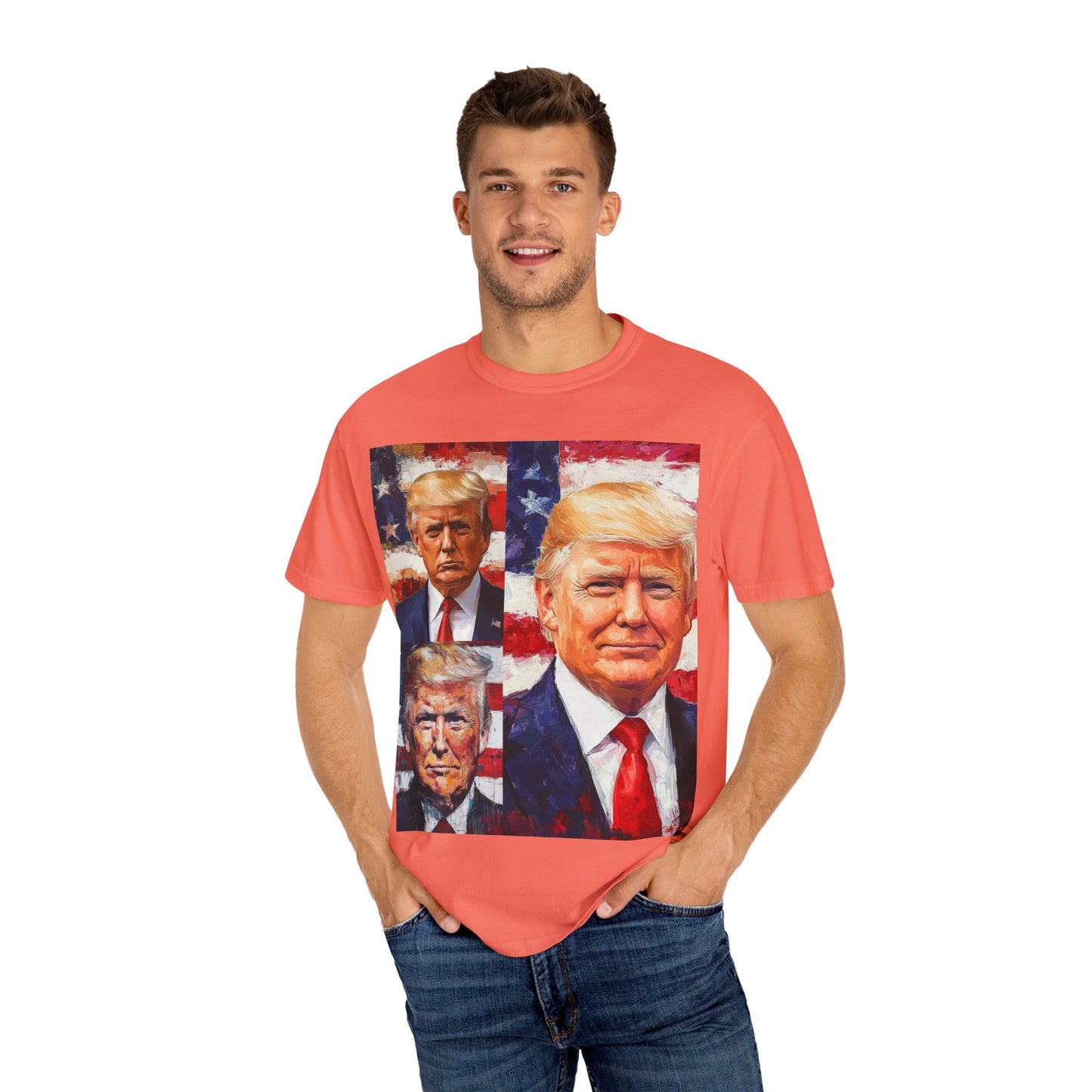 Donald Trump Patriotic Multi-Portrait T-Shirt