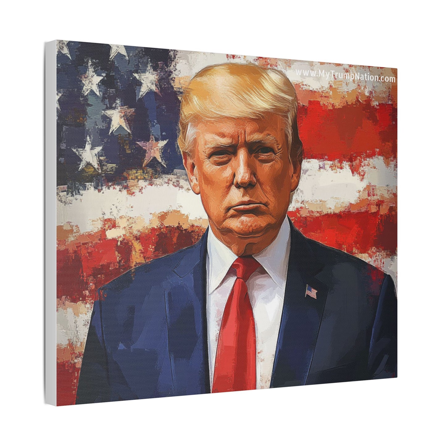Donald Trump Patriotic Canvas Art