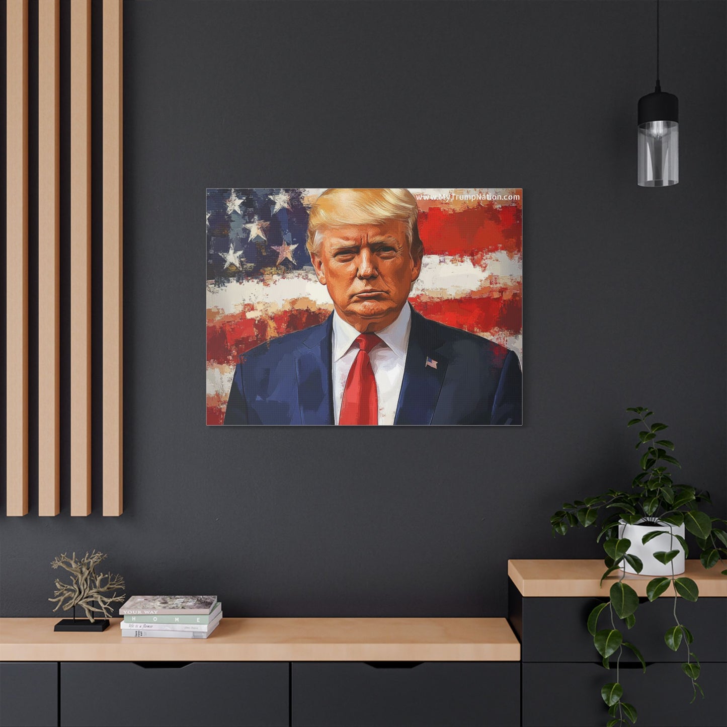 Donald Trump Patriotic Canvas Art