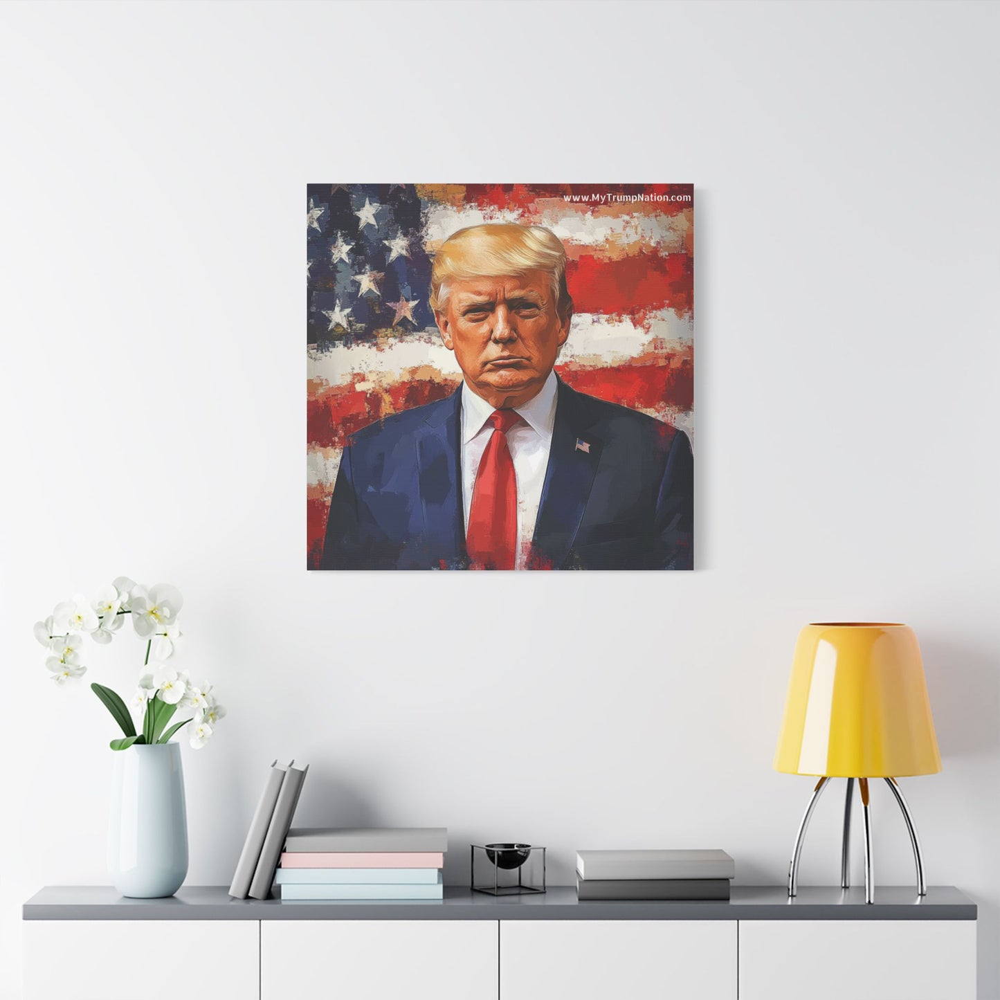 Donald Trump Patriotic Canvas Art