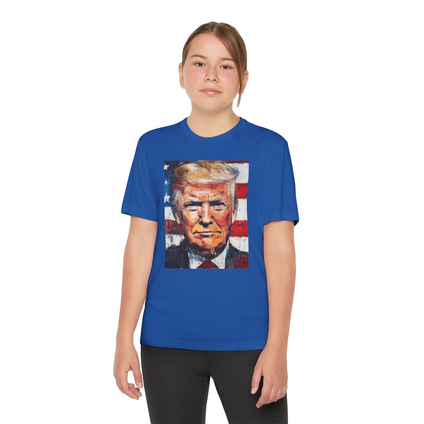Youth Competitor Tee - Patriotic Donald Trump Art Shirt