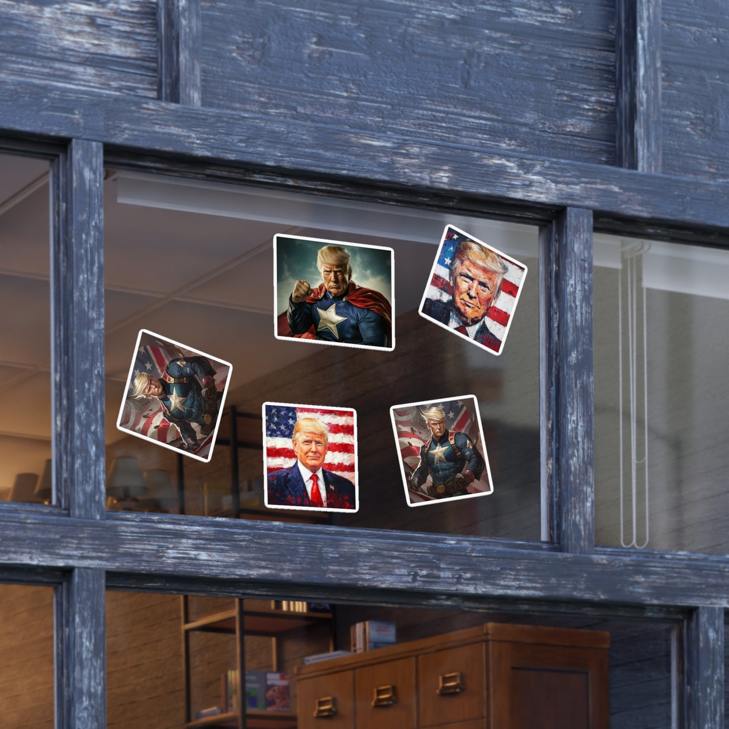 Donald Trump Patriotic Sticker Set, 10pcs