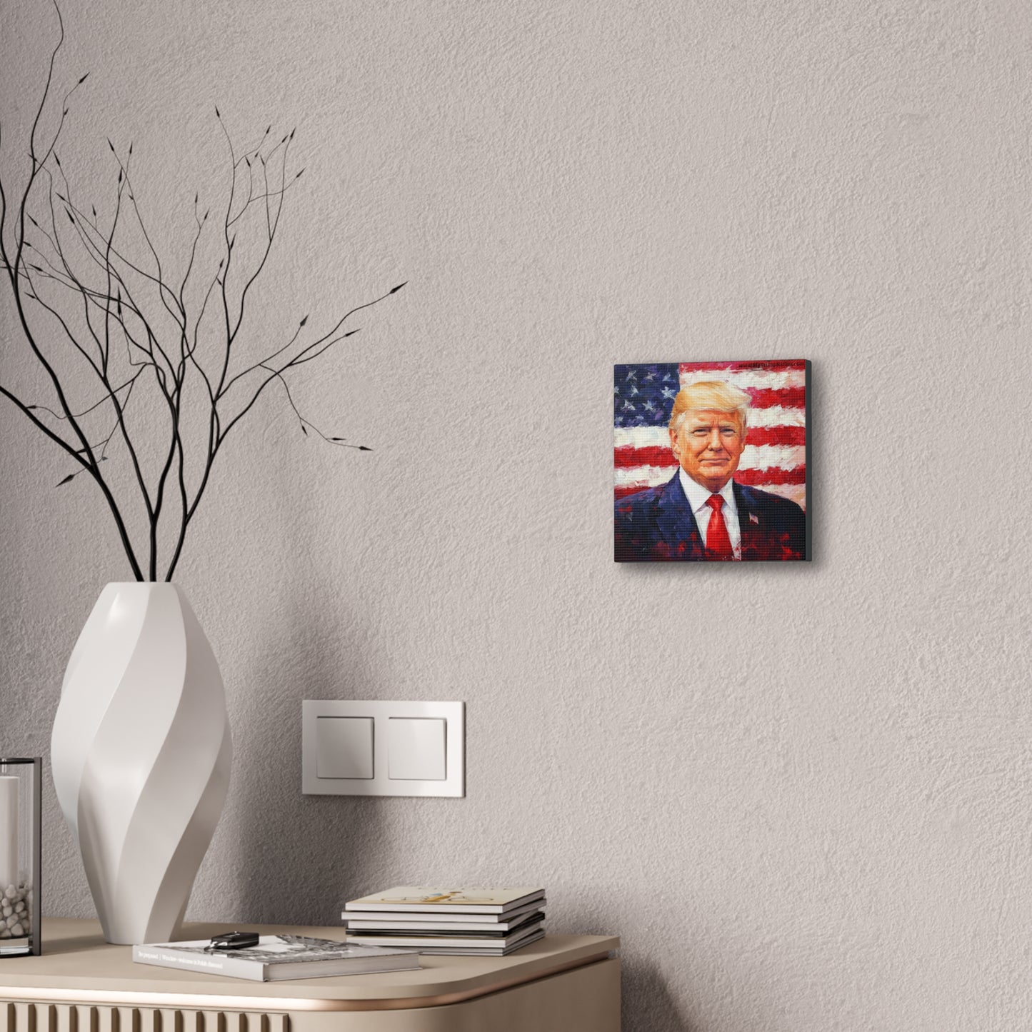 Donald Trump Patriotic Canvas Art