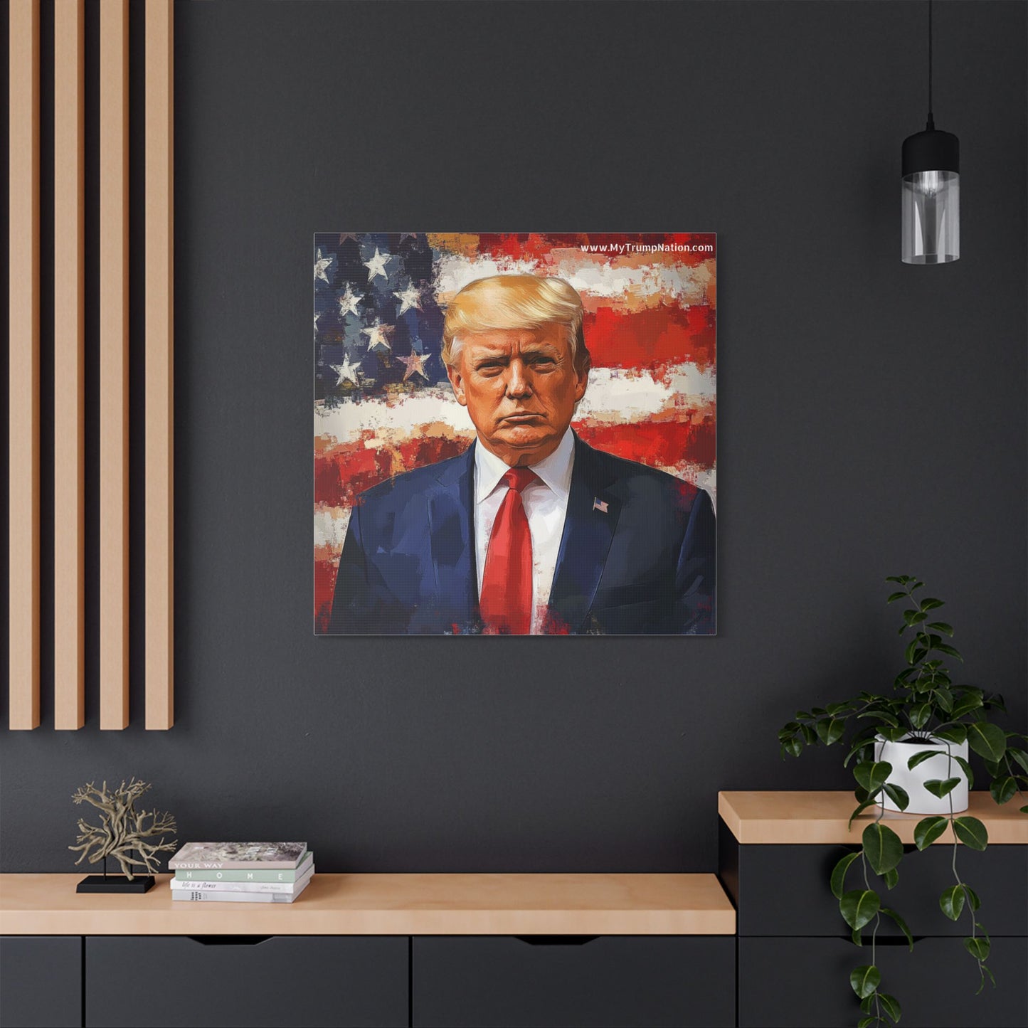 Donald Trump Patriotic Canvas Art
