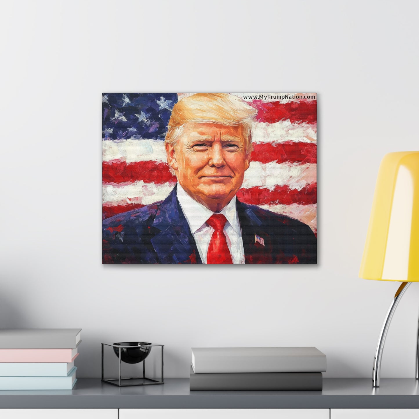 Donald Trump Patriotic Canvas Art