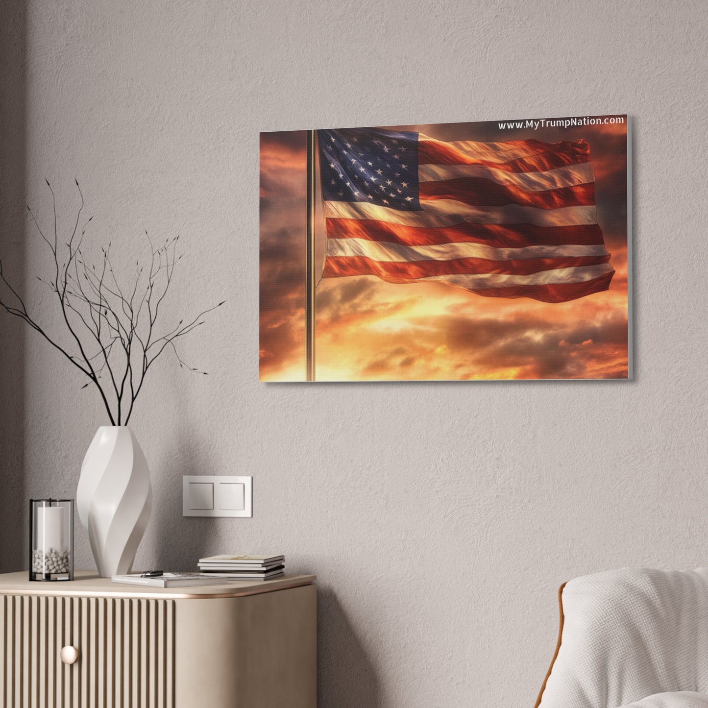 American Flag Canvas Art