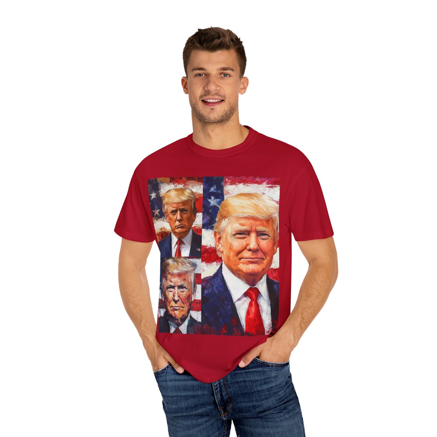Donald Trump Patriotic Multi-Portrait T-Shirt