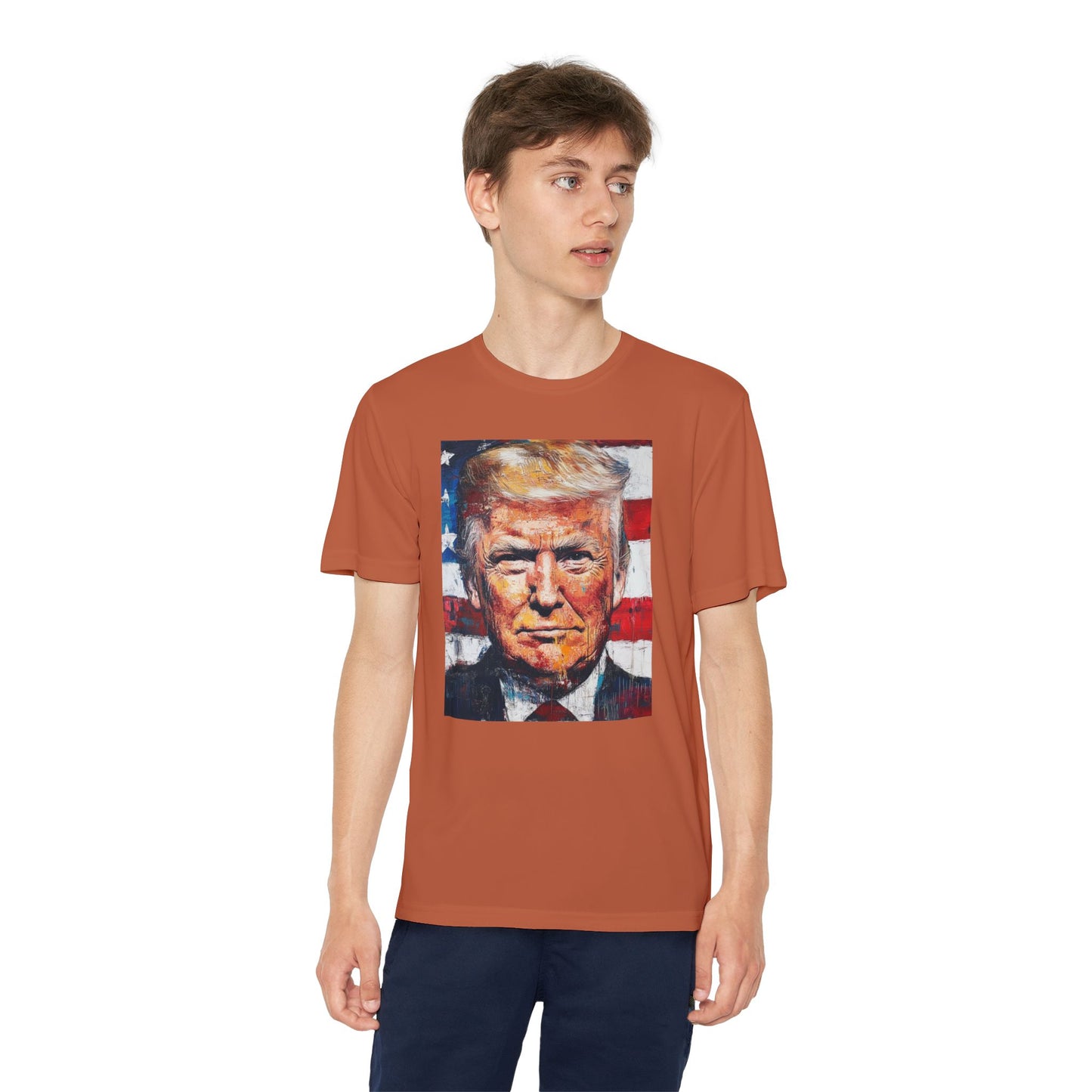 Youth Competitor Tee - Patriotic Donald Trump Art Shirt
