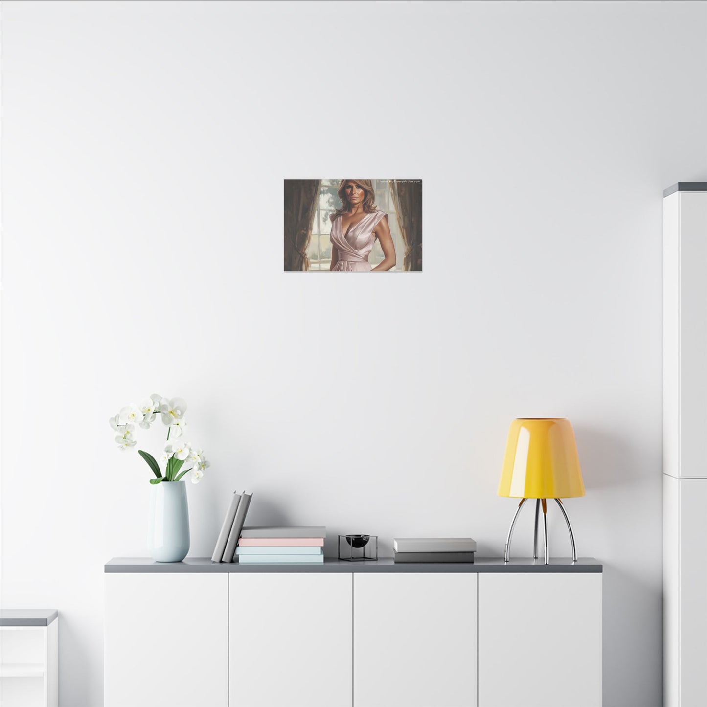 Melania Trump Elegant Canvas Art