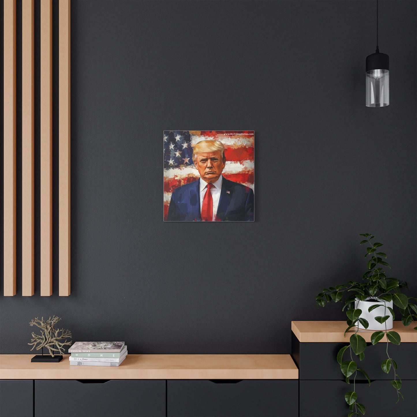 Donald Trump Patriotic Canvas Art