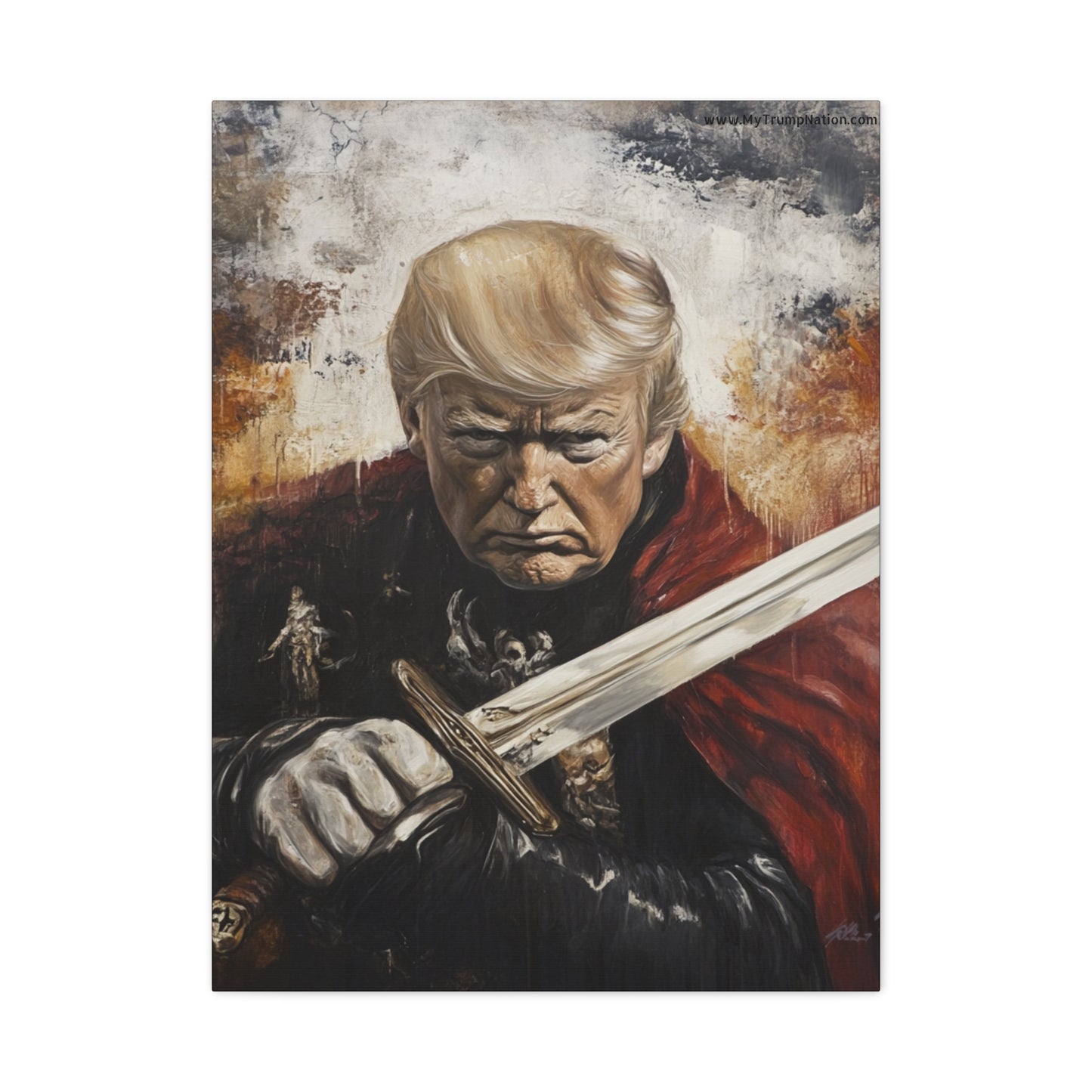 Heroic Canvas Art - Dramatic Portrait of a Leader