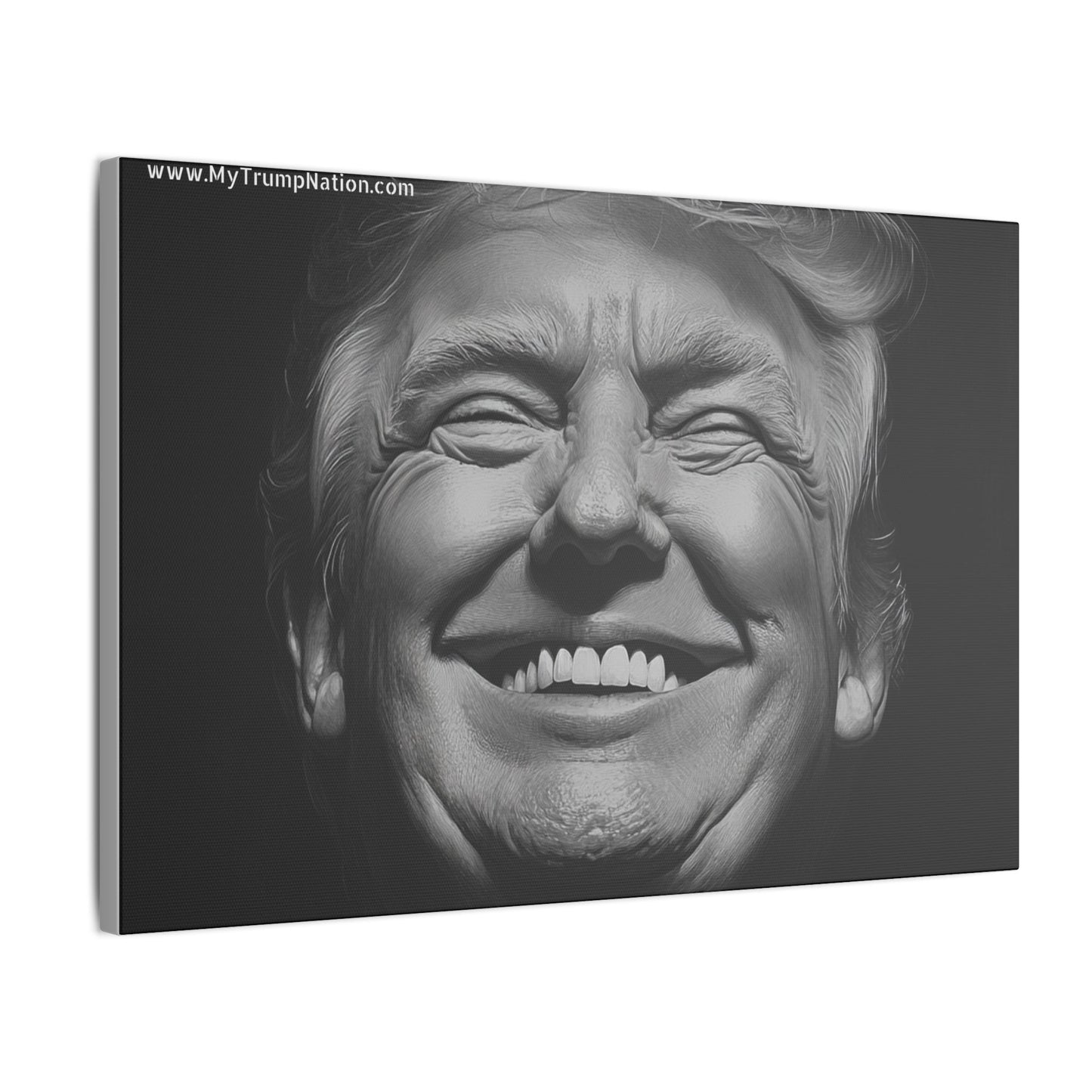 Donald Trump Black & White Canvas Art