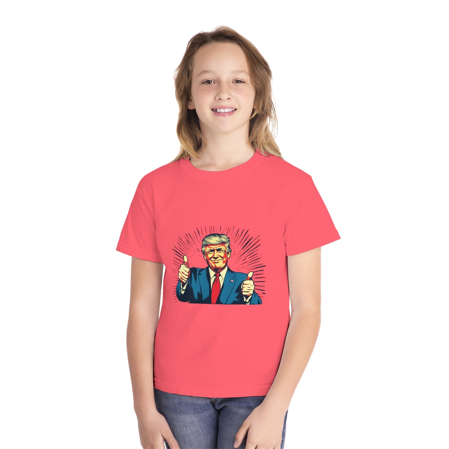 Youth Midweight Tee - Thumbs Up Graphic Shirt