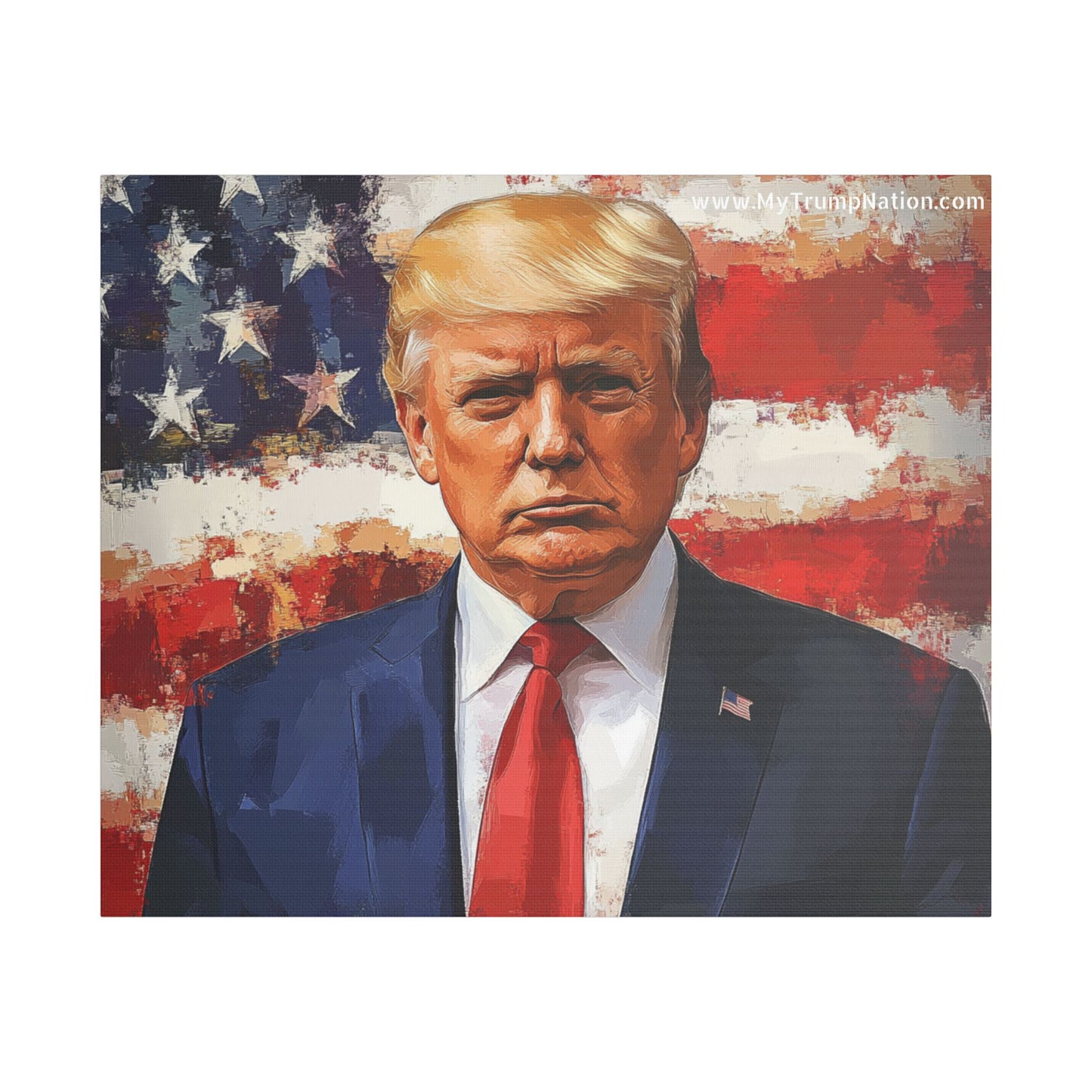 Donald Trump Patriotic Canvas Art