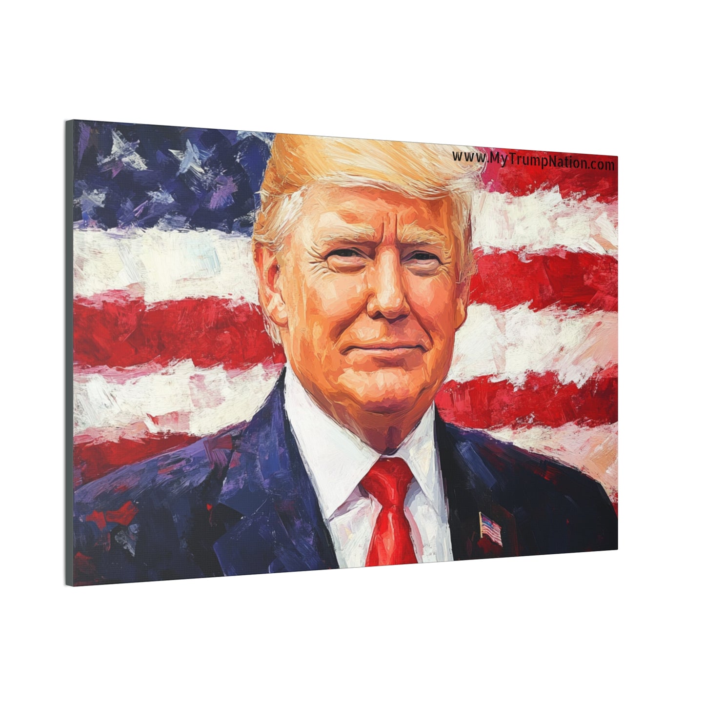 Donald Trump Patriotic Canvas Art