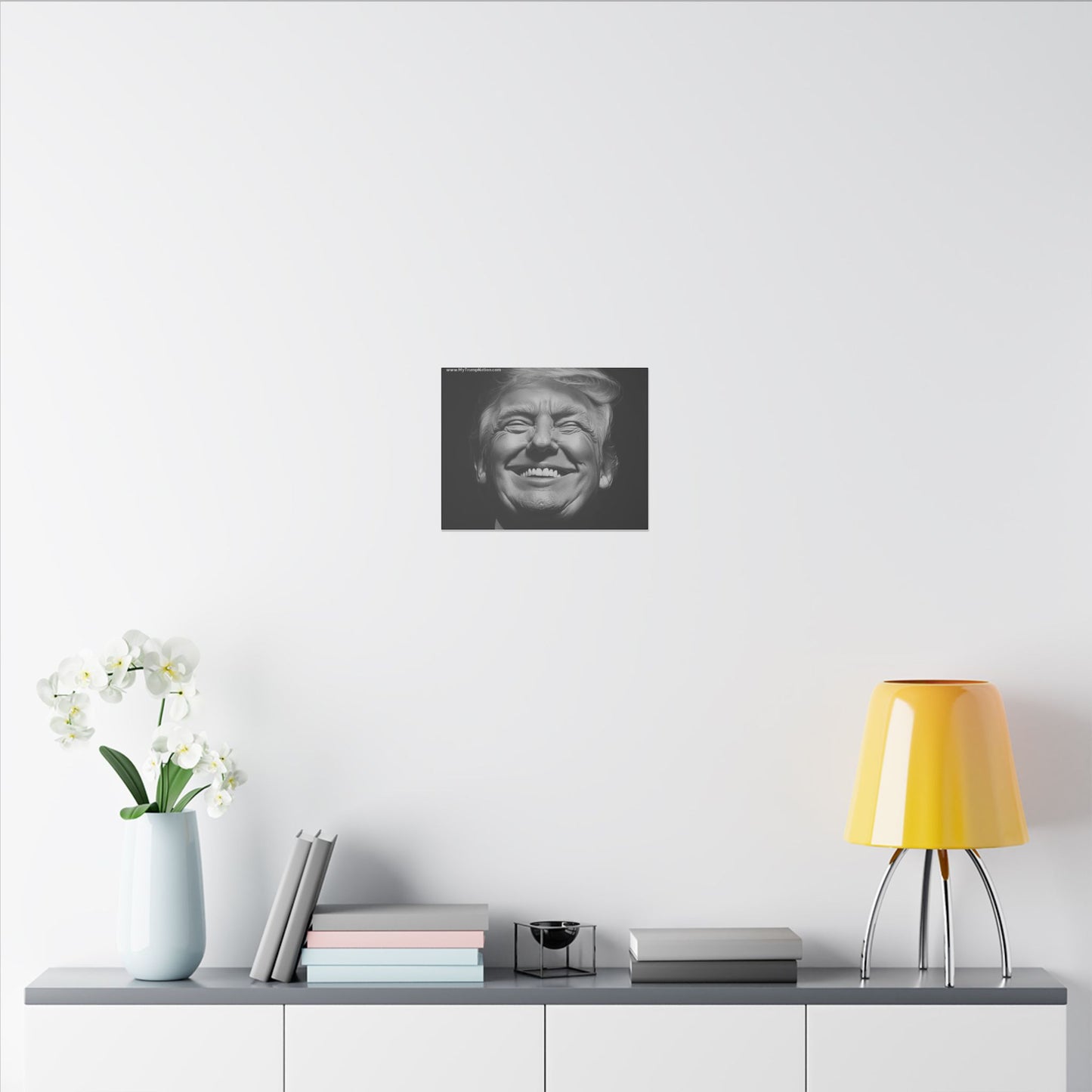 Donald Trump Black & White Canvas Art