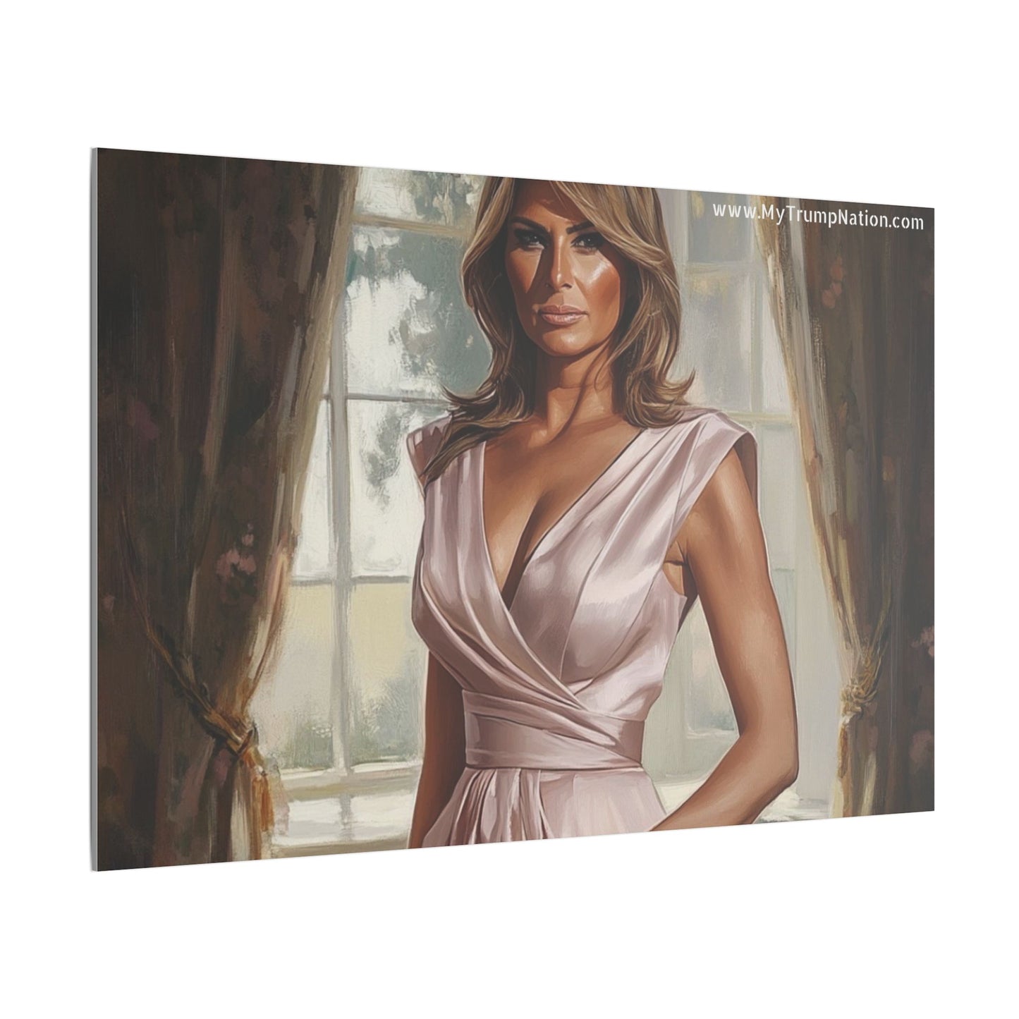 Melania Trump Elegant Canvas Art
