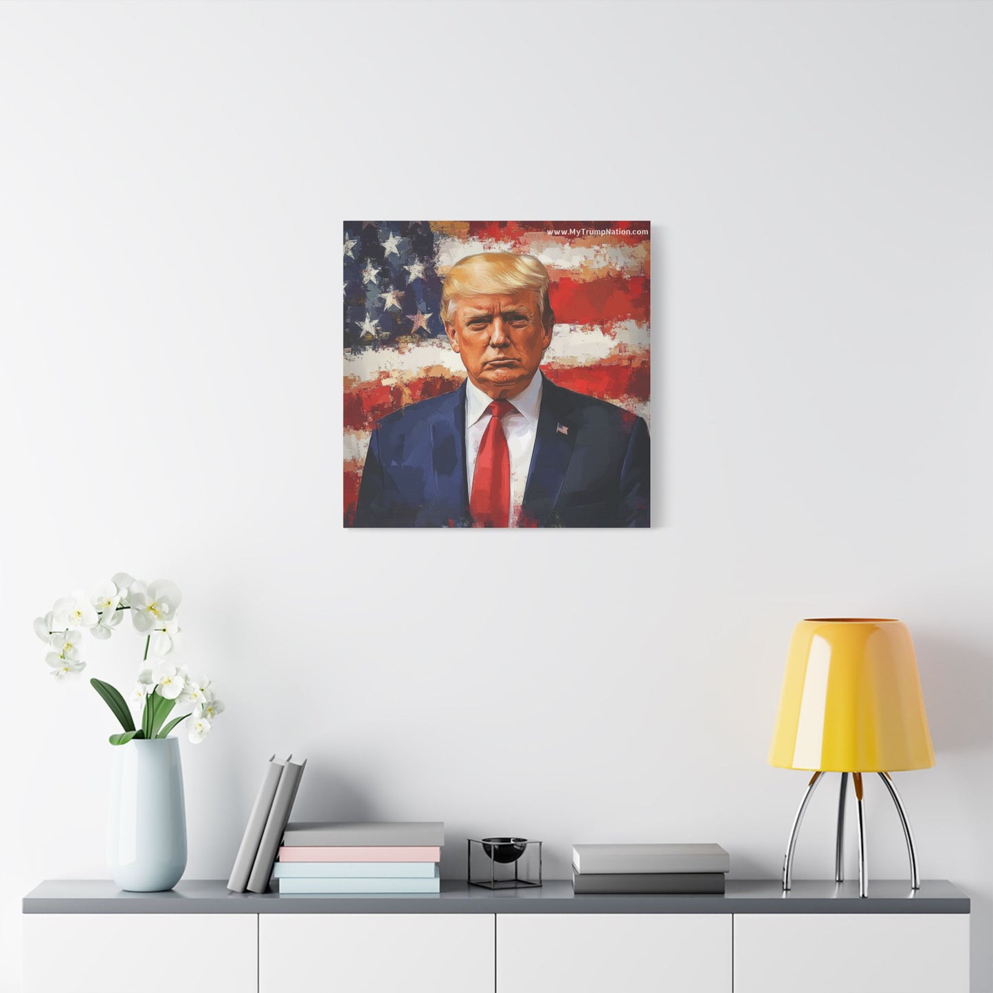 Donald Trump Patriotic Canvas Art