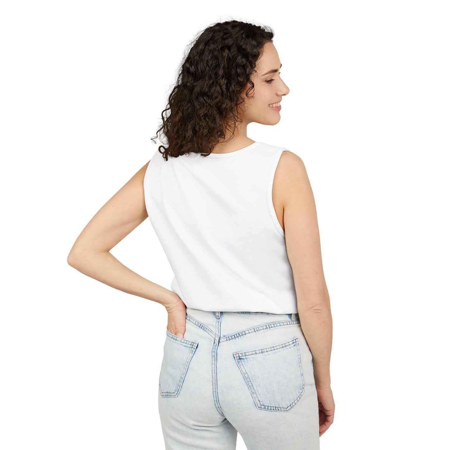 Unisex Garment-Dyed Tank Top - MAGA Graphic Tee for Political Enthusiasts