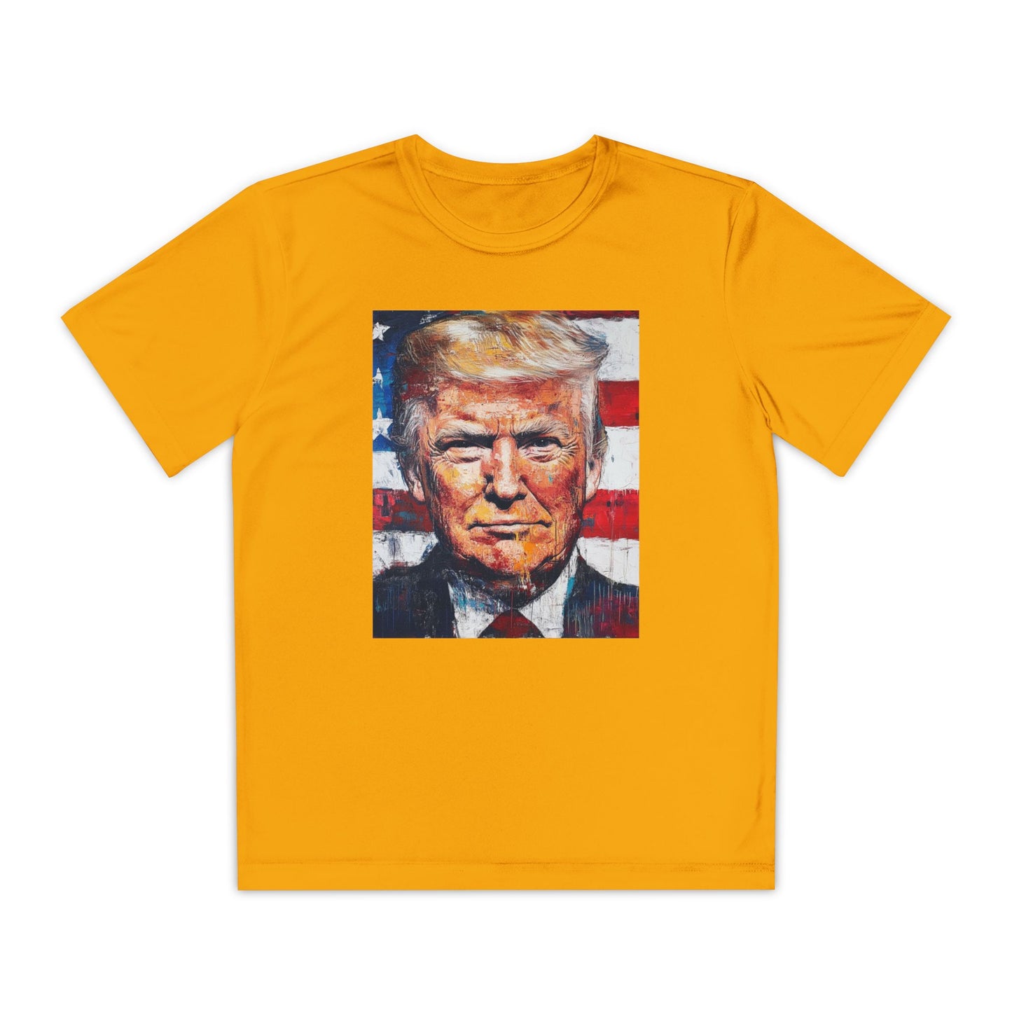 Youth Competitor Tee - Patriotic Donald Trump Art Shirt