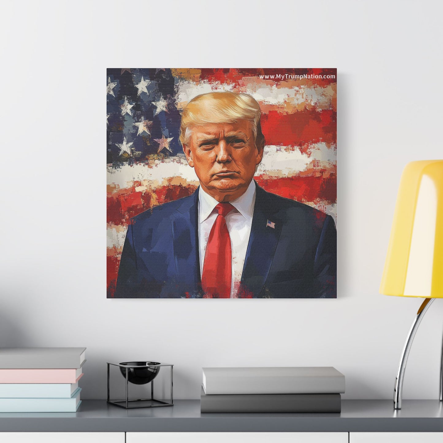 Donald Trump Patriotic Canvas Art