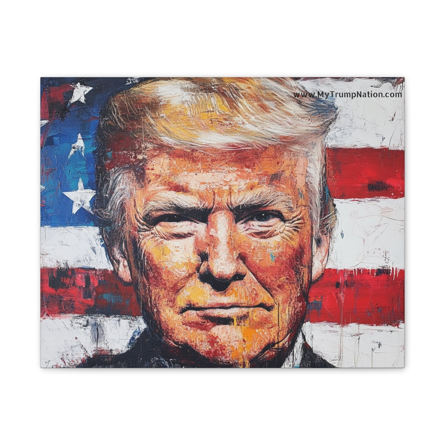 Donald Trump Patriotic Canvas Art