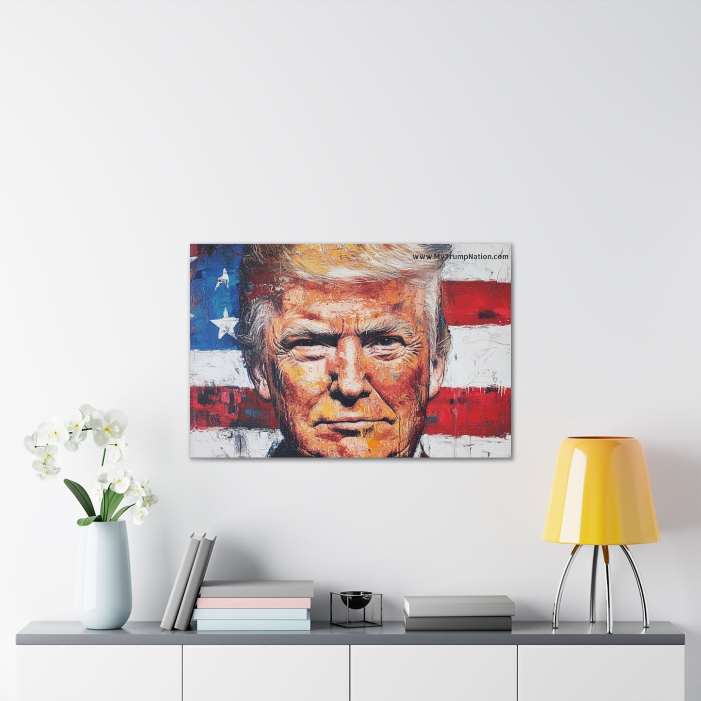 Donald Trump Patriotic Canvas Art
