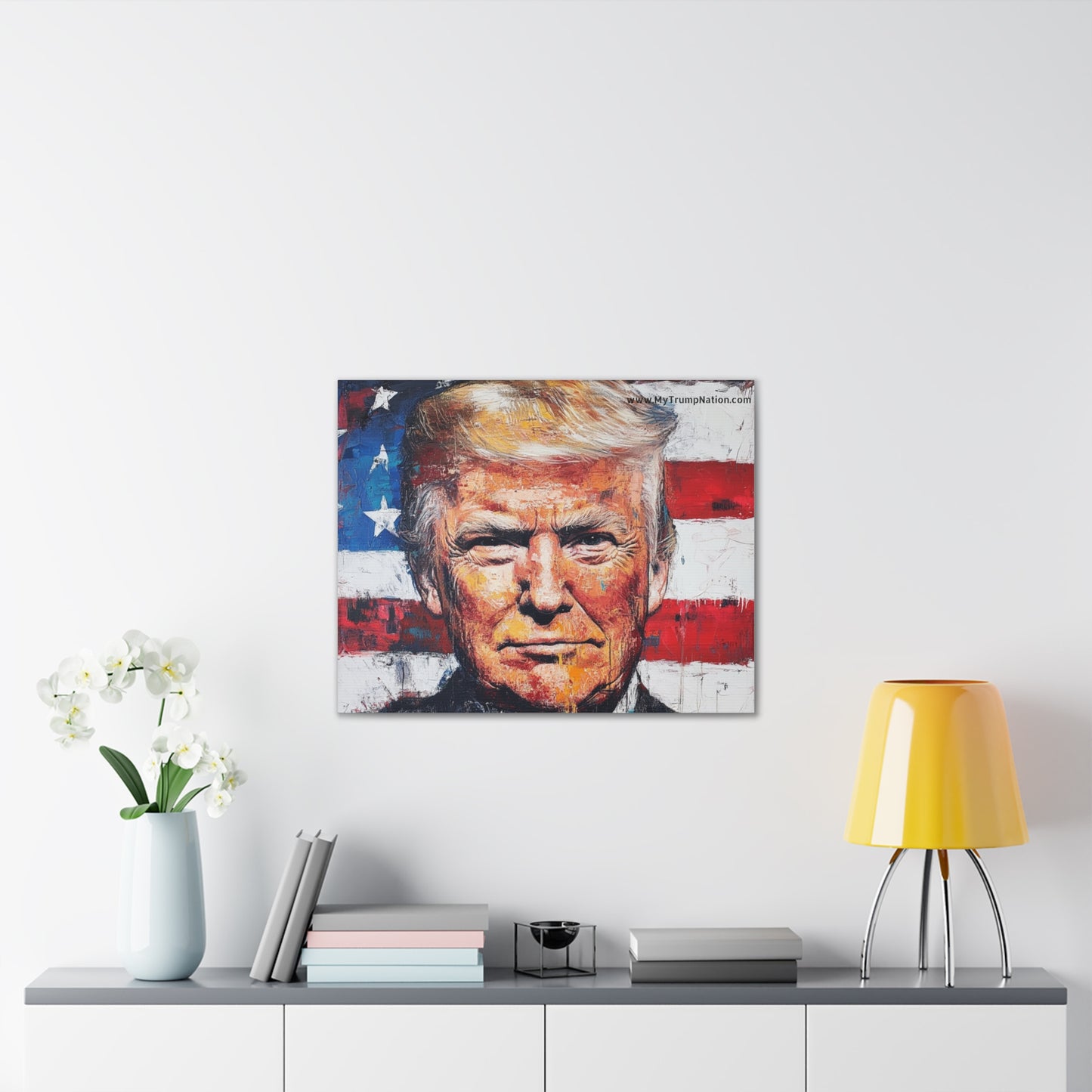 Donald Trump Patriotic Canvas Art