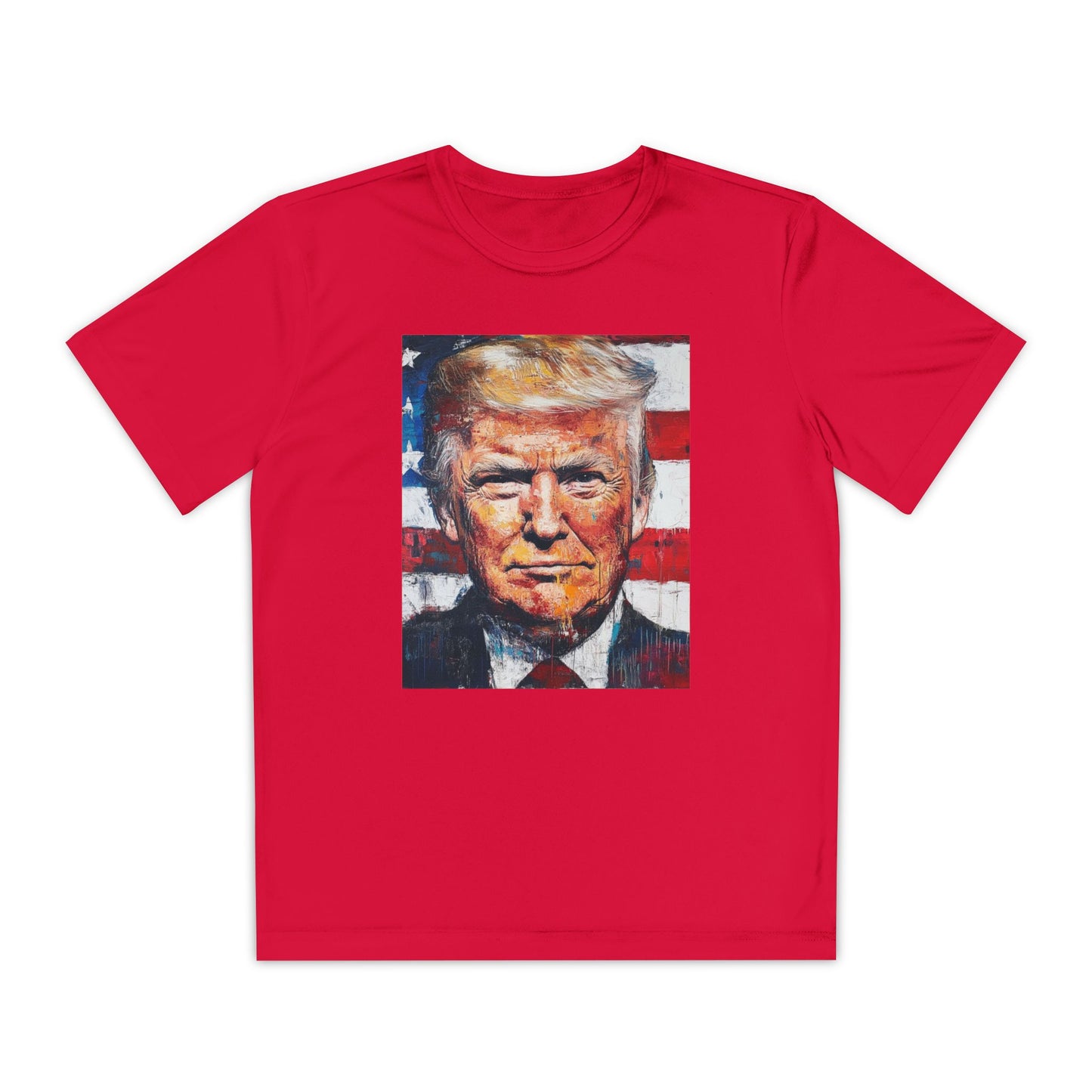 Youth Competitor Tee - Patriotic Donald Trump Art Shirt