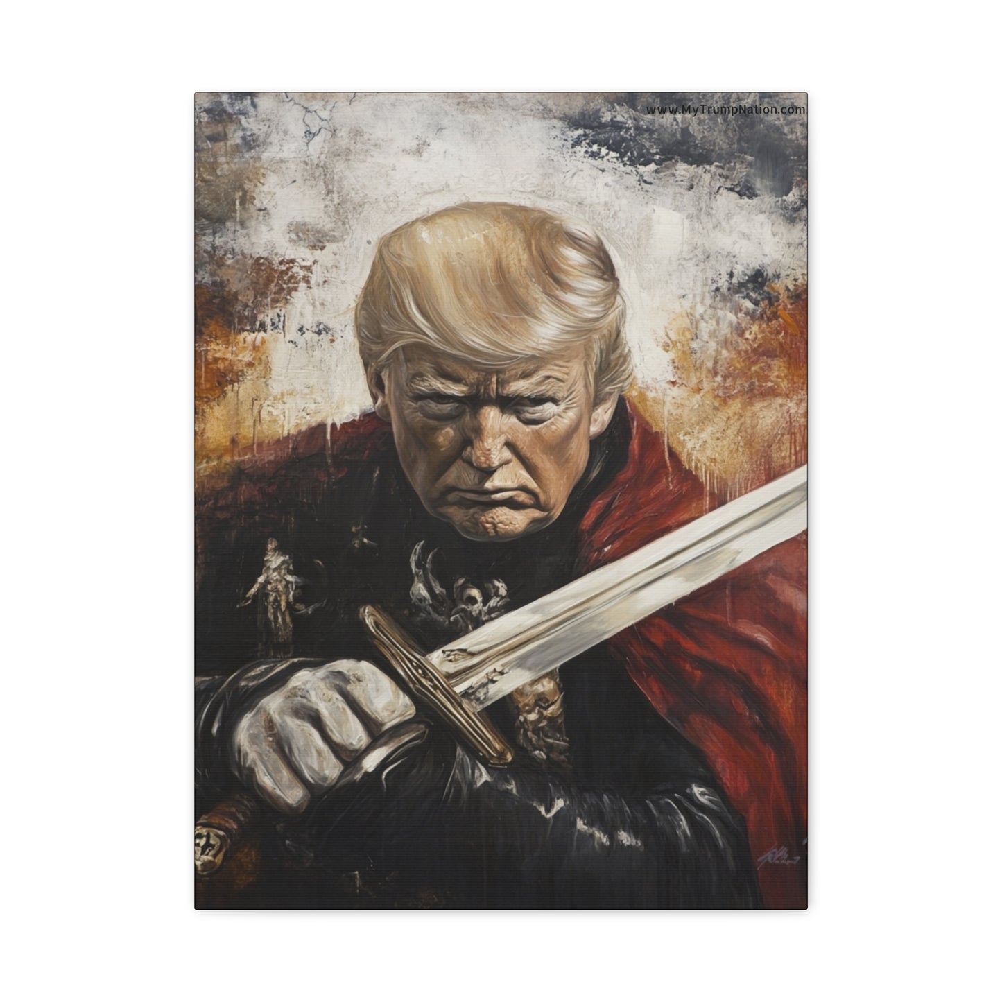 Heroic Canvas Art - Dramatic Portrait of a Leader