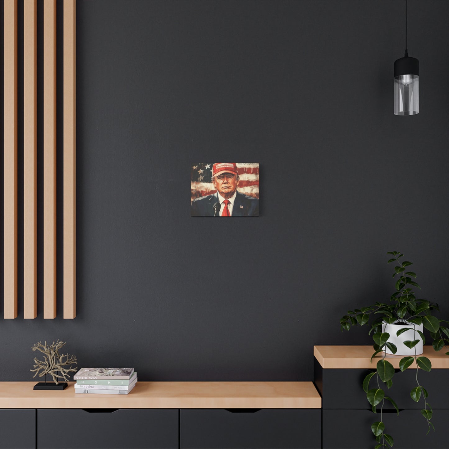 Patriotic Matte Canvas Art - Trump 2024 Wall Decor