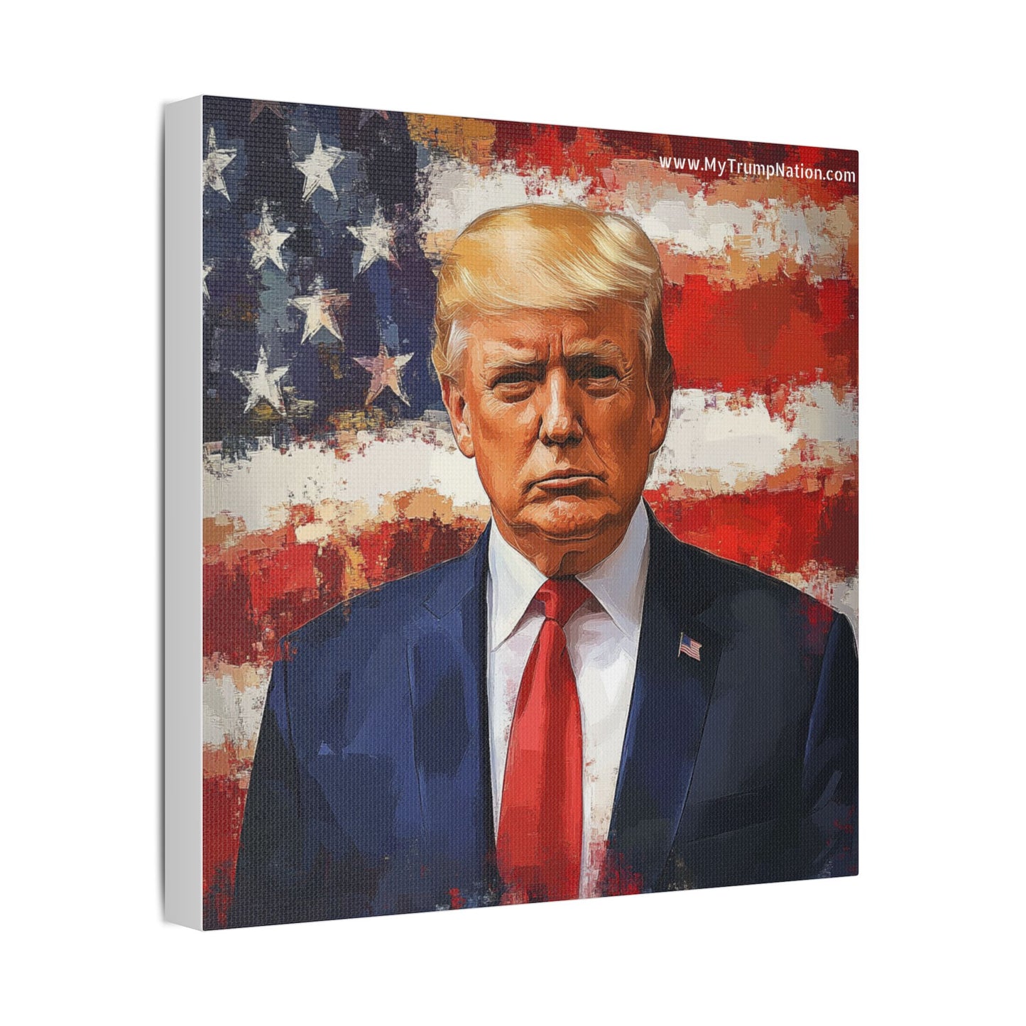 Donald Trump Patriotic Canvas Art