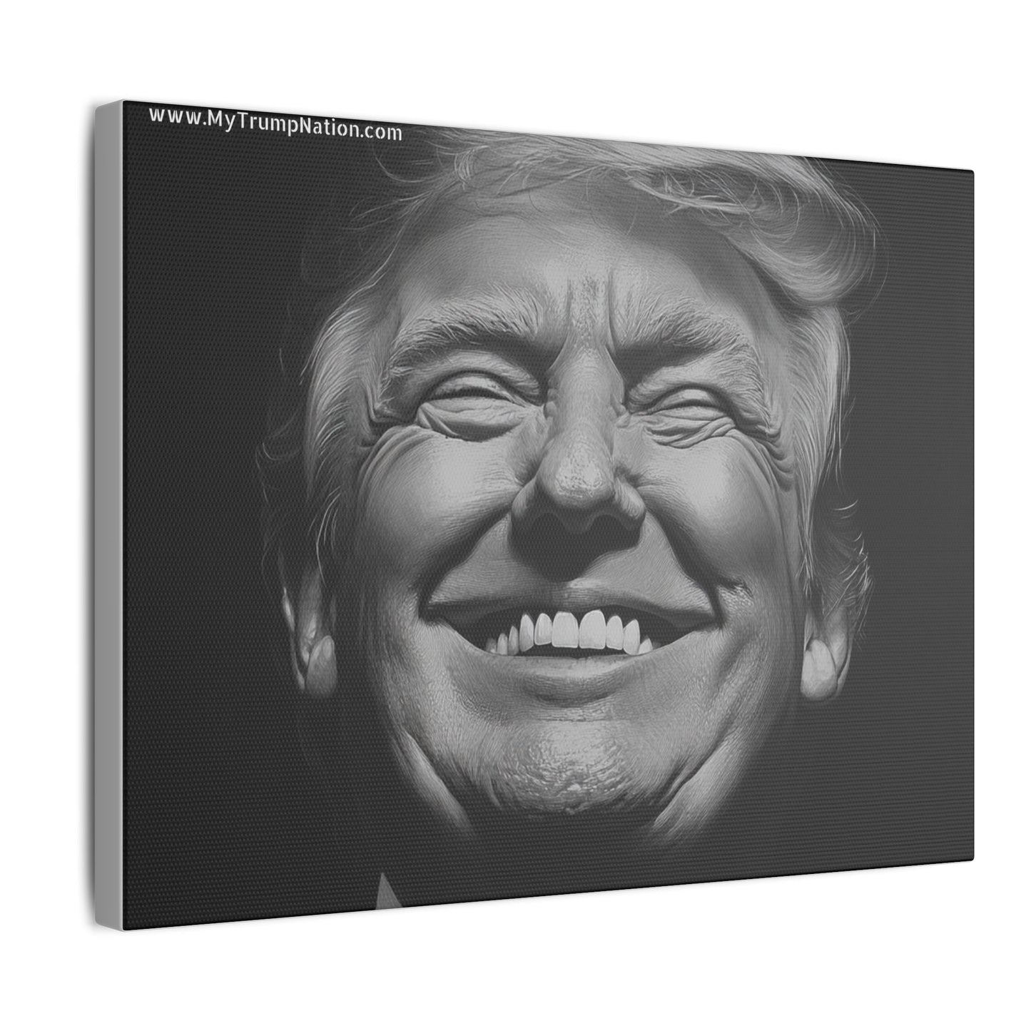 Donald Trump Black & White Canvas Art
