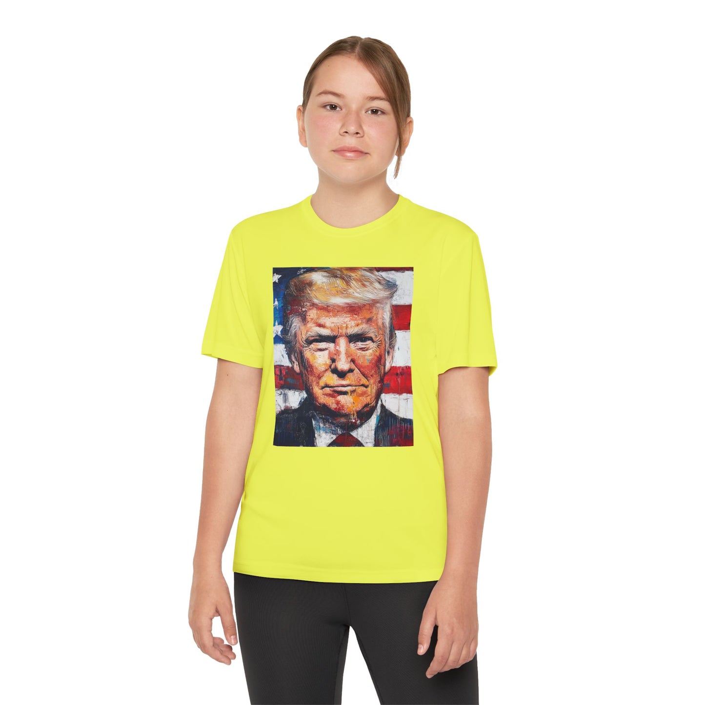 Youth Competitor Tee - Patriotic Donald Trump Art Shirt