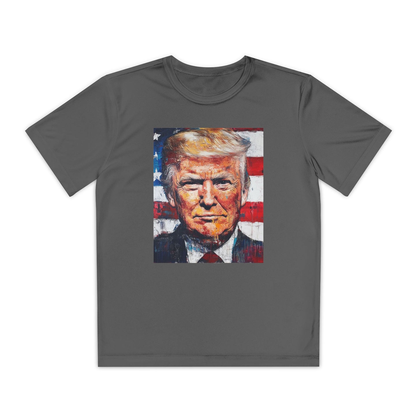 Youth Competitor Tee - Patriotic Donald Trump Art Shirt