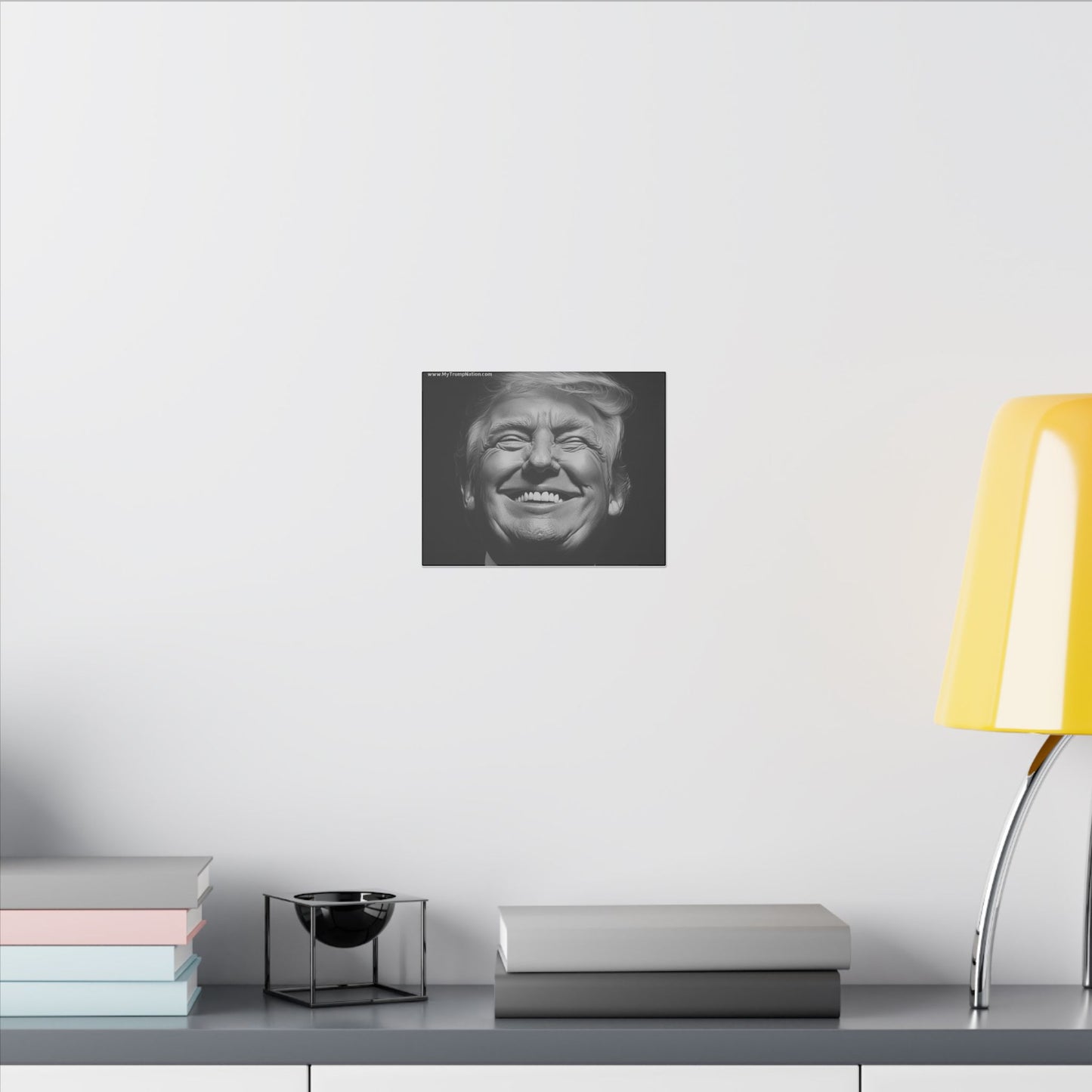 Donald Trump Black & White Canvas Art