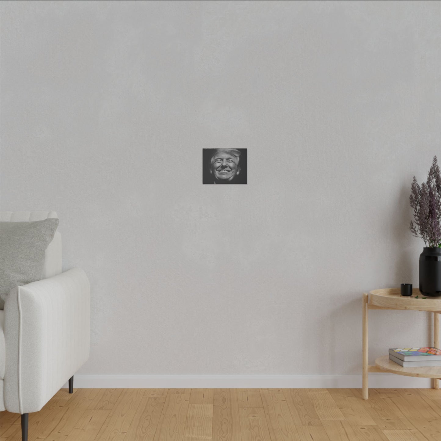Donald Trump Black & White Canvas Art