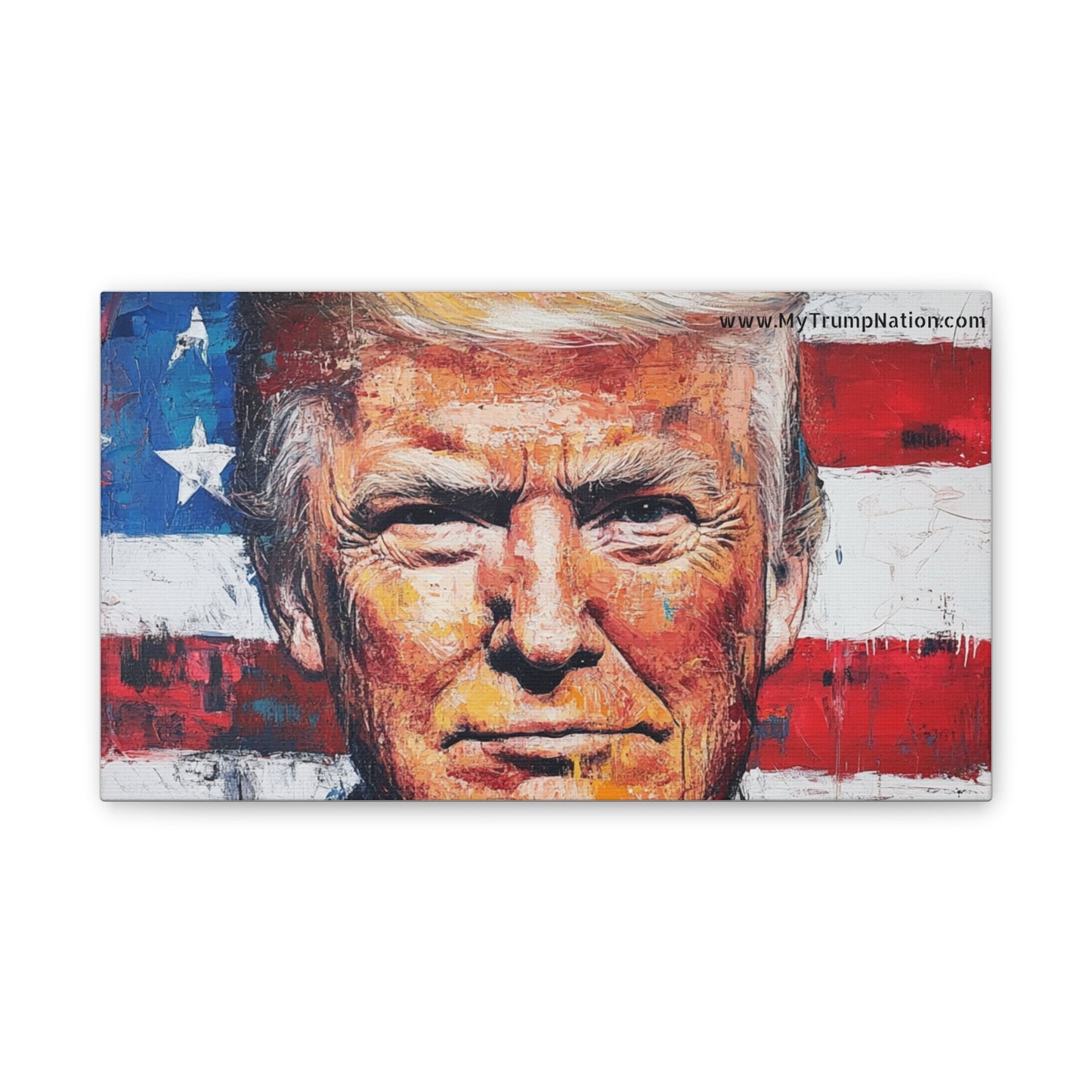 Donald Trump Patriotic Canvas Art