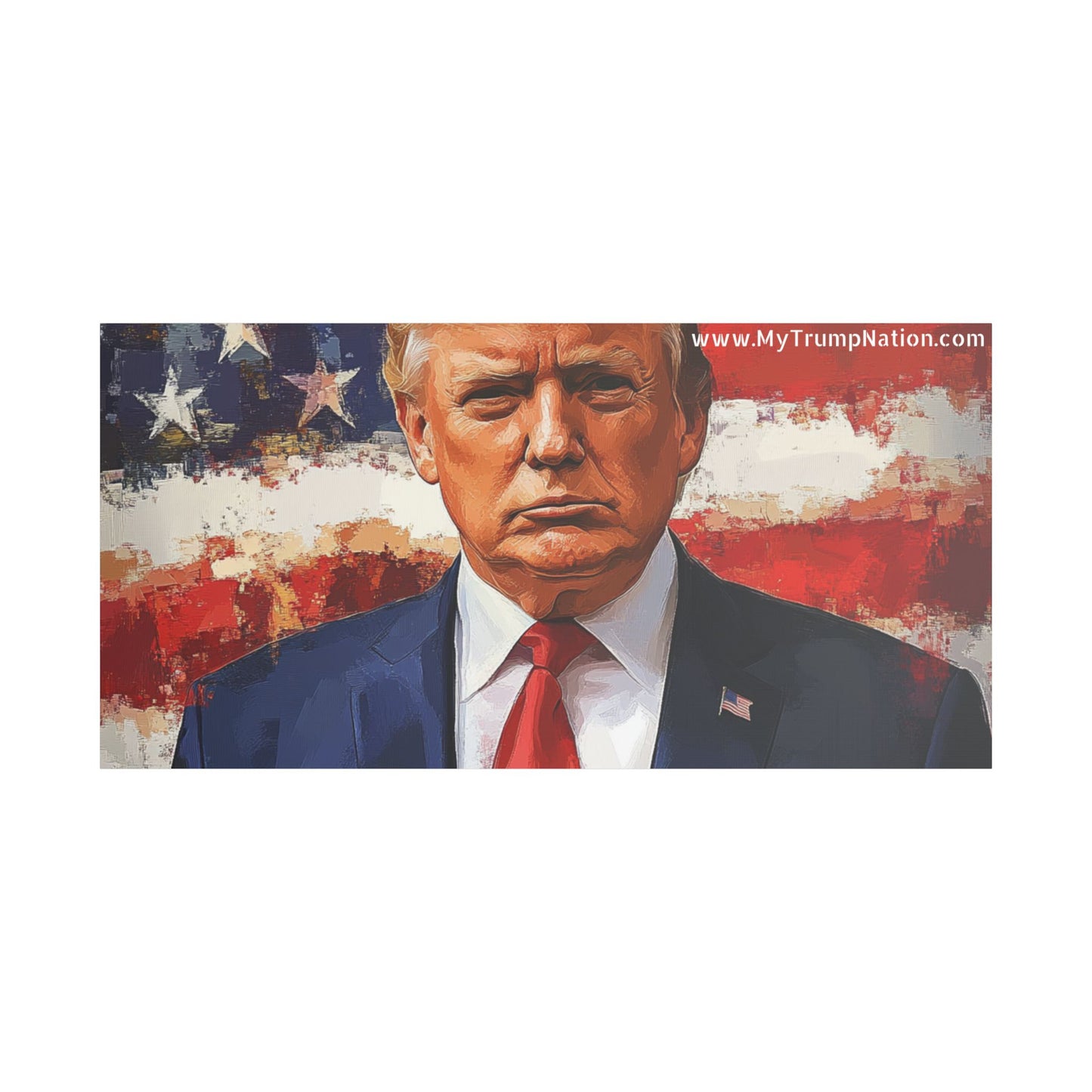 Donald Trump Patriotic Canvas Art