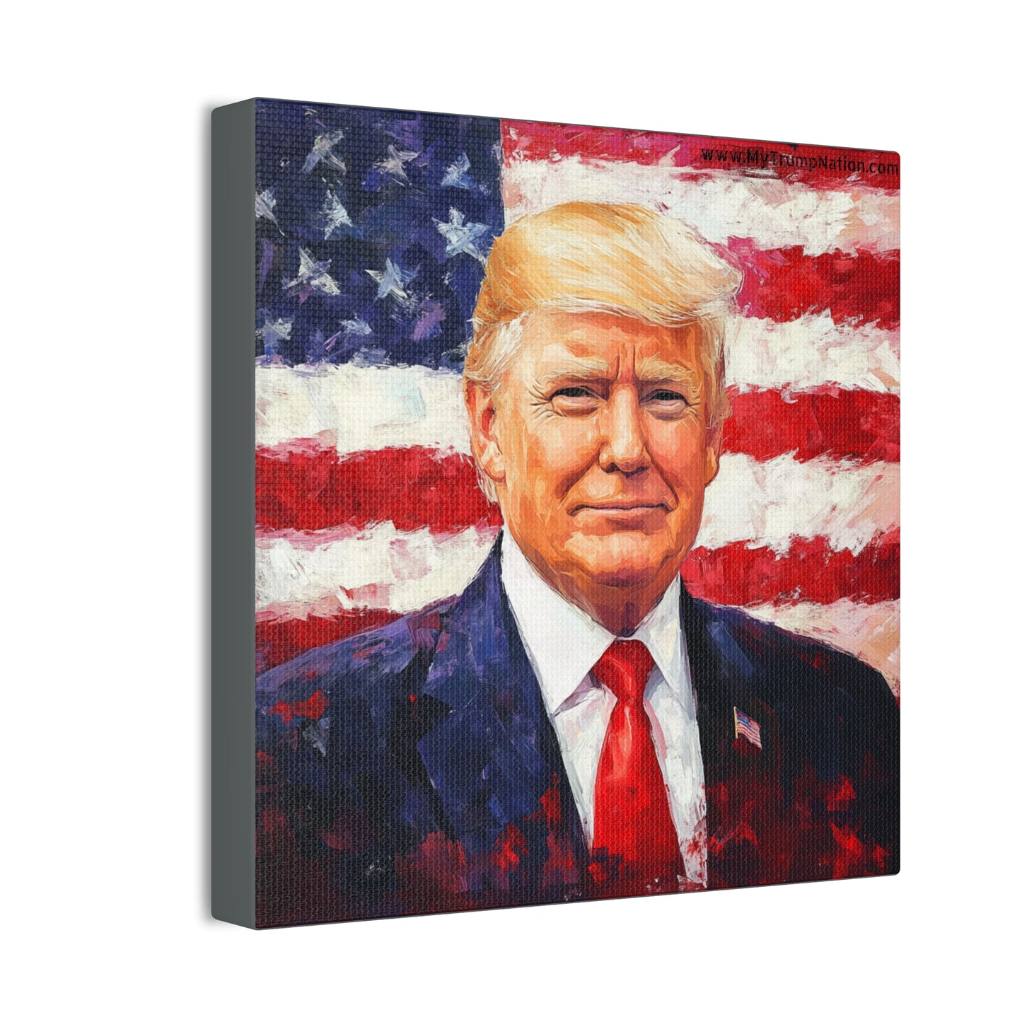 Donald Trump Patriotic Canvas Art