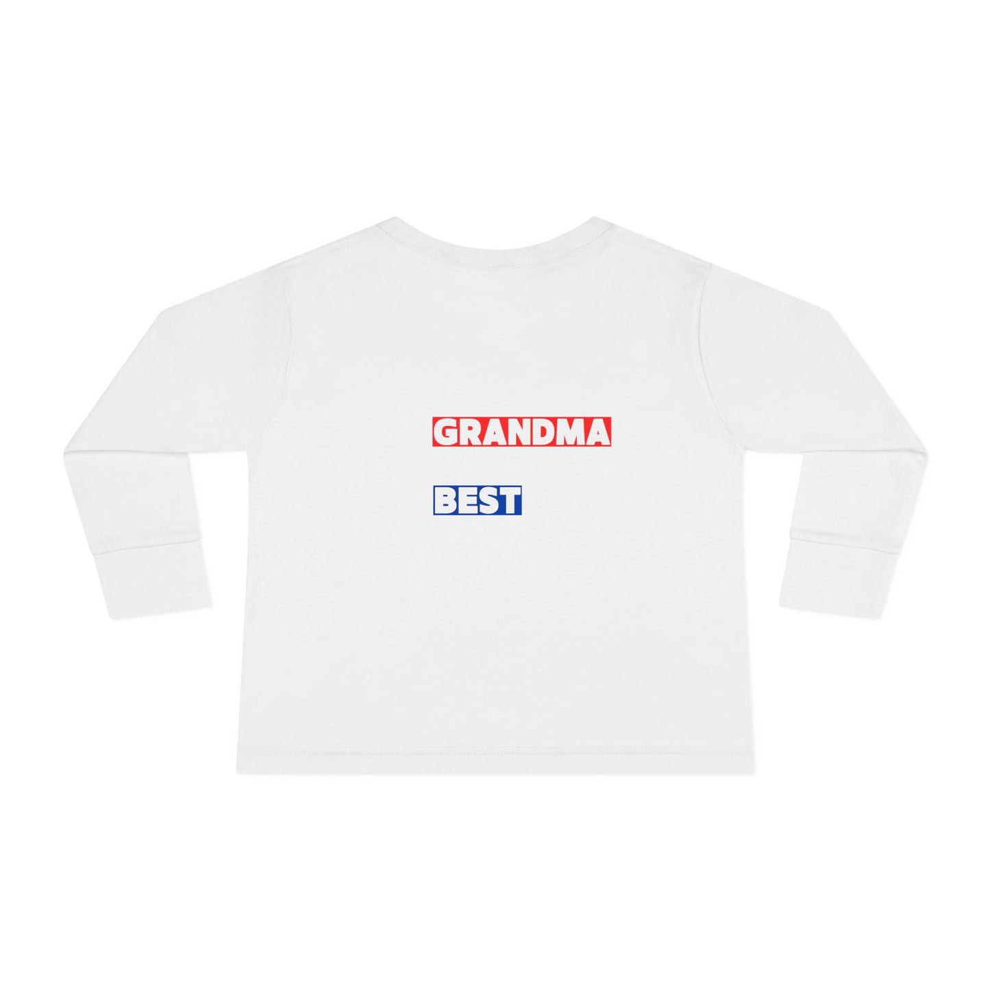 Toddler Long Sleeve Tee - "Best Grandma" Trump Design