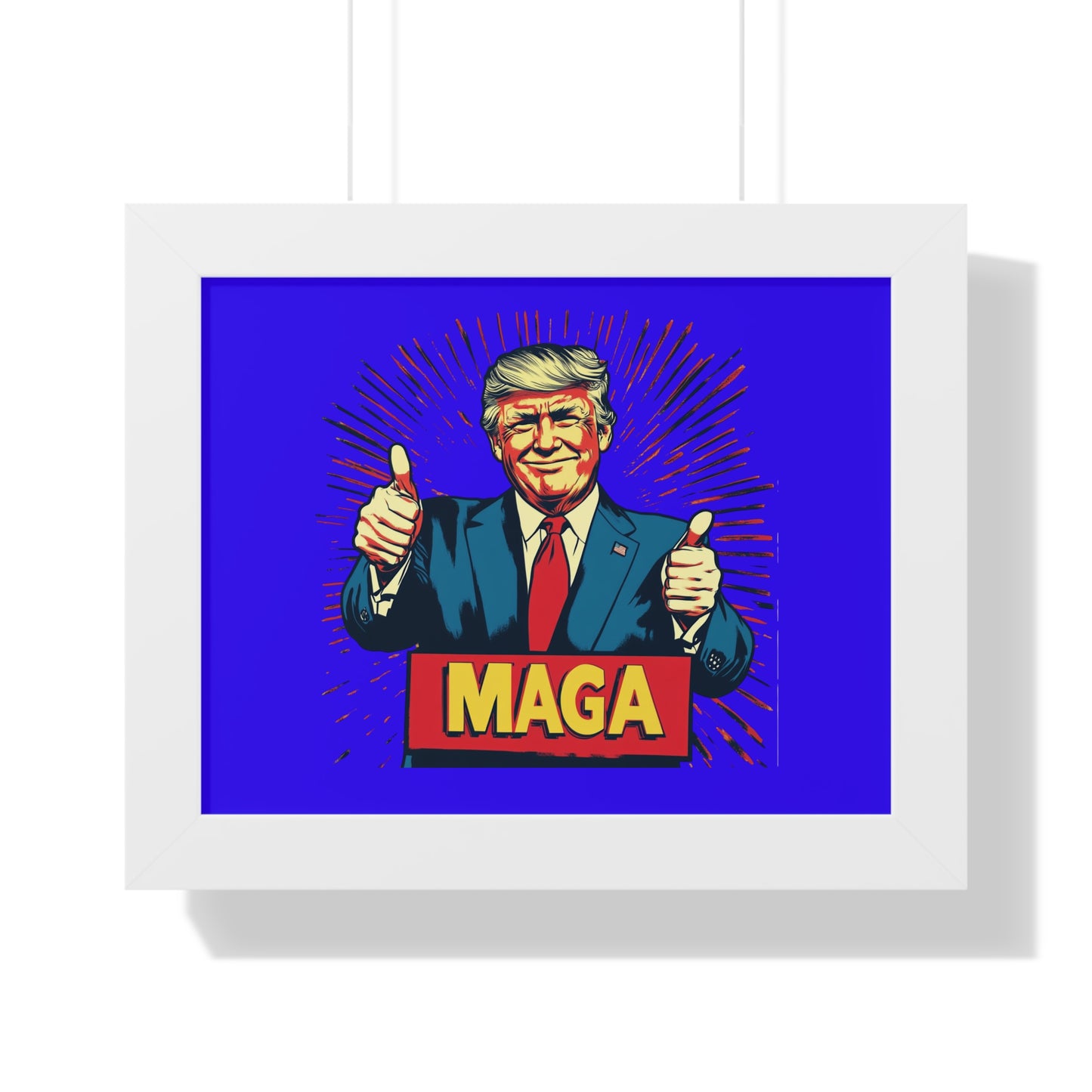 Motivational Framed Horizontal Poster - MAGA Artwork