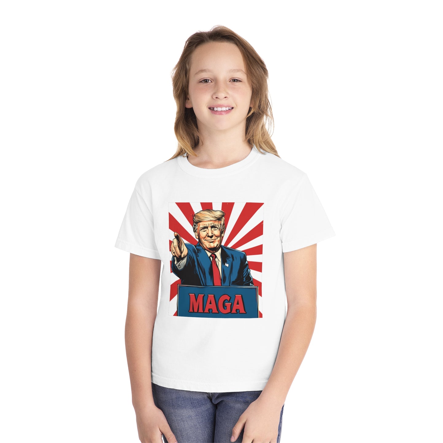 Youth Midweight Tee - MAGA Graphic T-Shirt for Kids