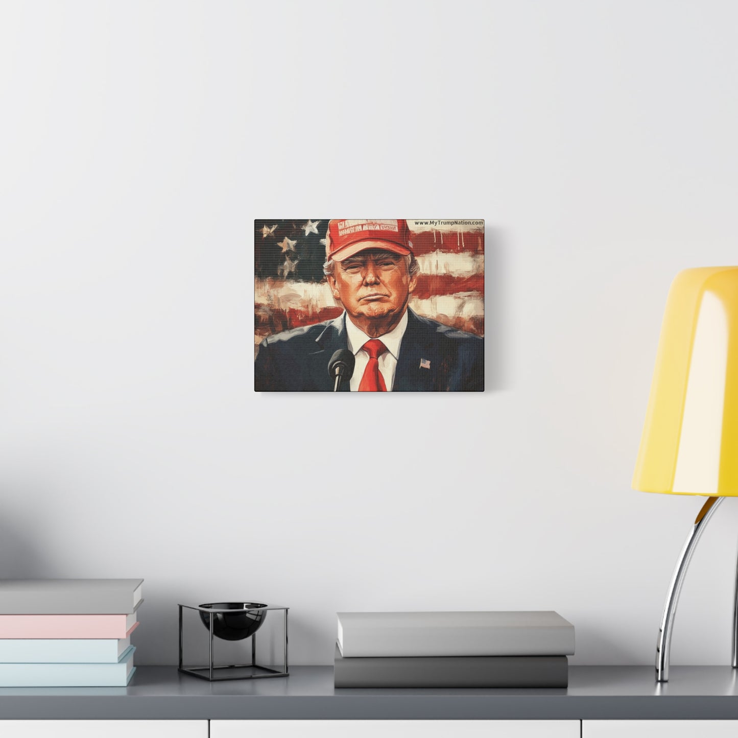 Patriotic Matte Canvas Art - Trump 2024 Wall Decor