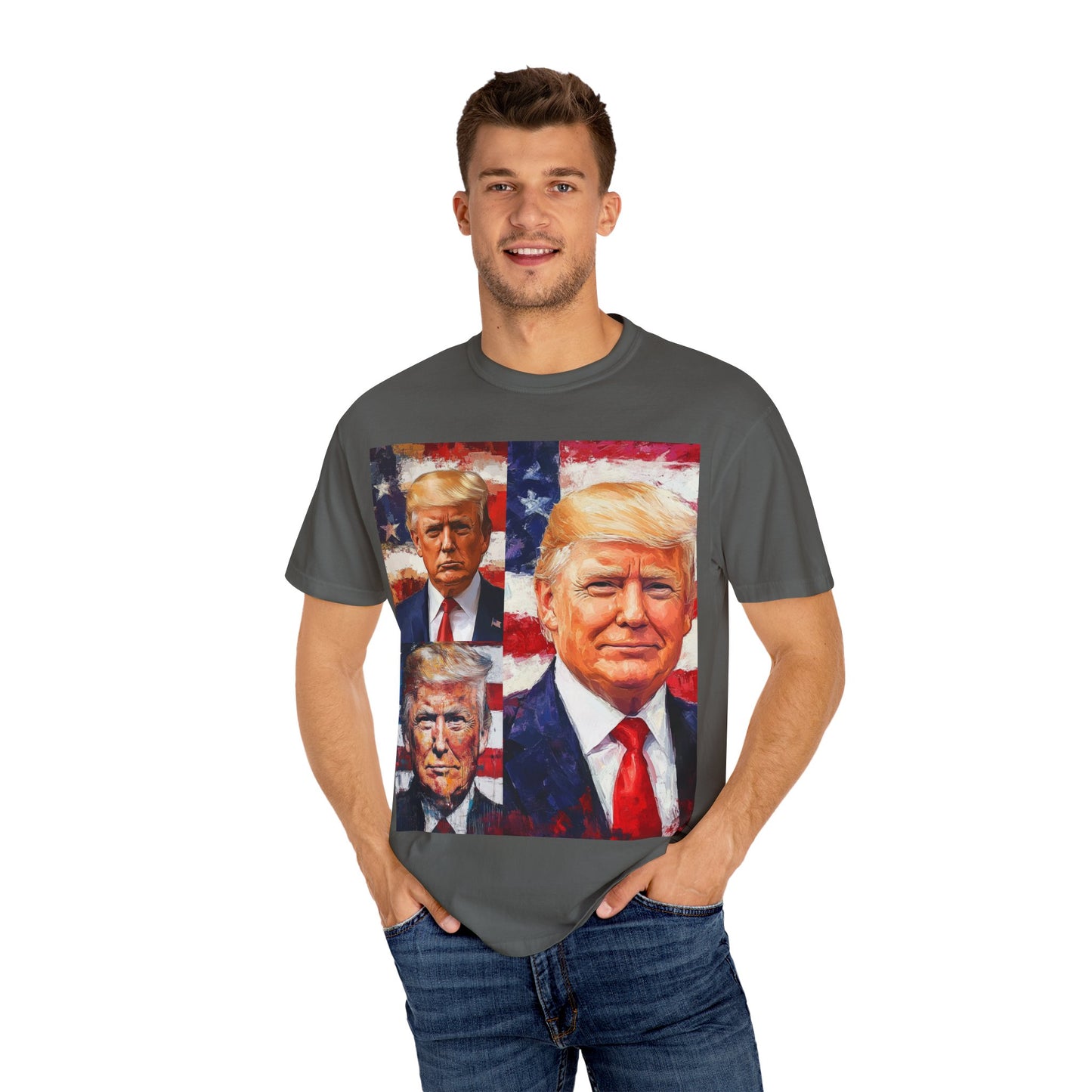 Donald Trump Patriotic Multi-Portrait T-Shirt