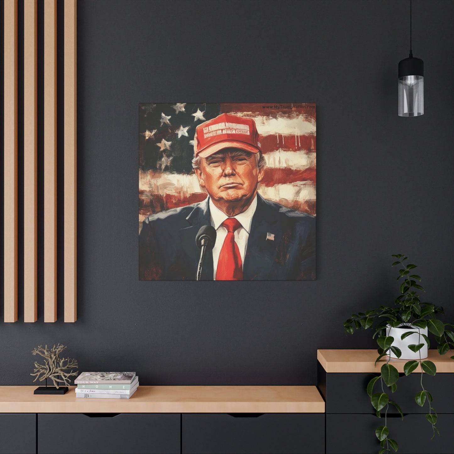 Patriotic Matte Canvas Art - Trump 2024 Wall Decor