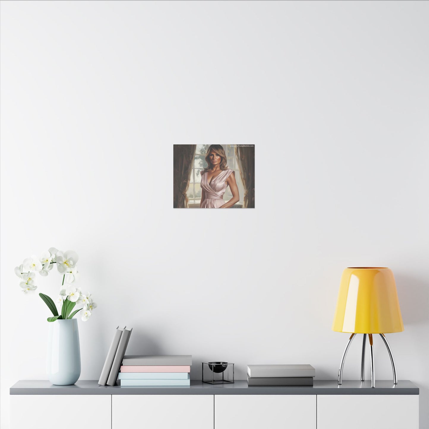 Melania Trump Elegant Canvas Art